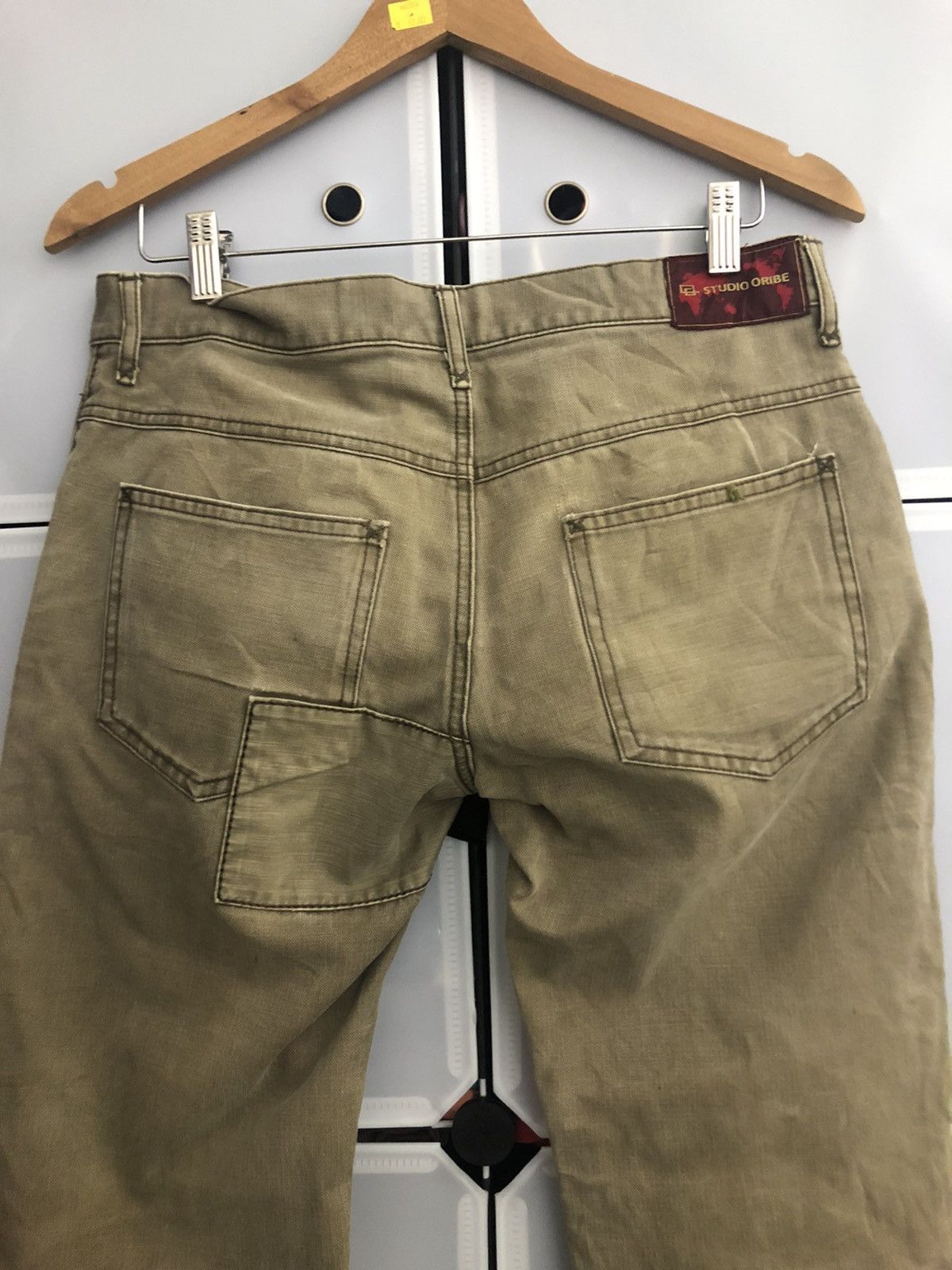 Japanese Brand × SHIPS × Vintage Vintage Studio Oribe Patchwork Distressed Denim Size US 33 - 4 Thumbnail