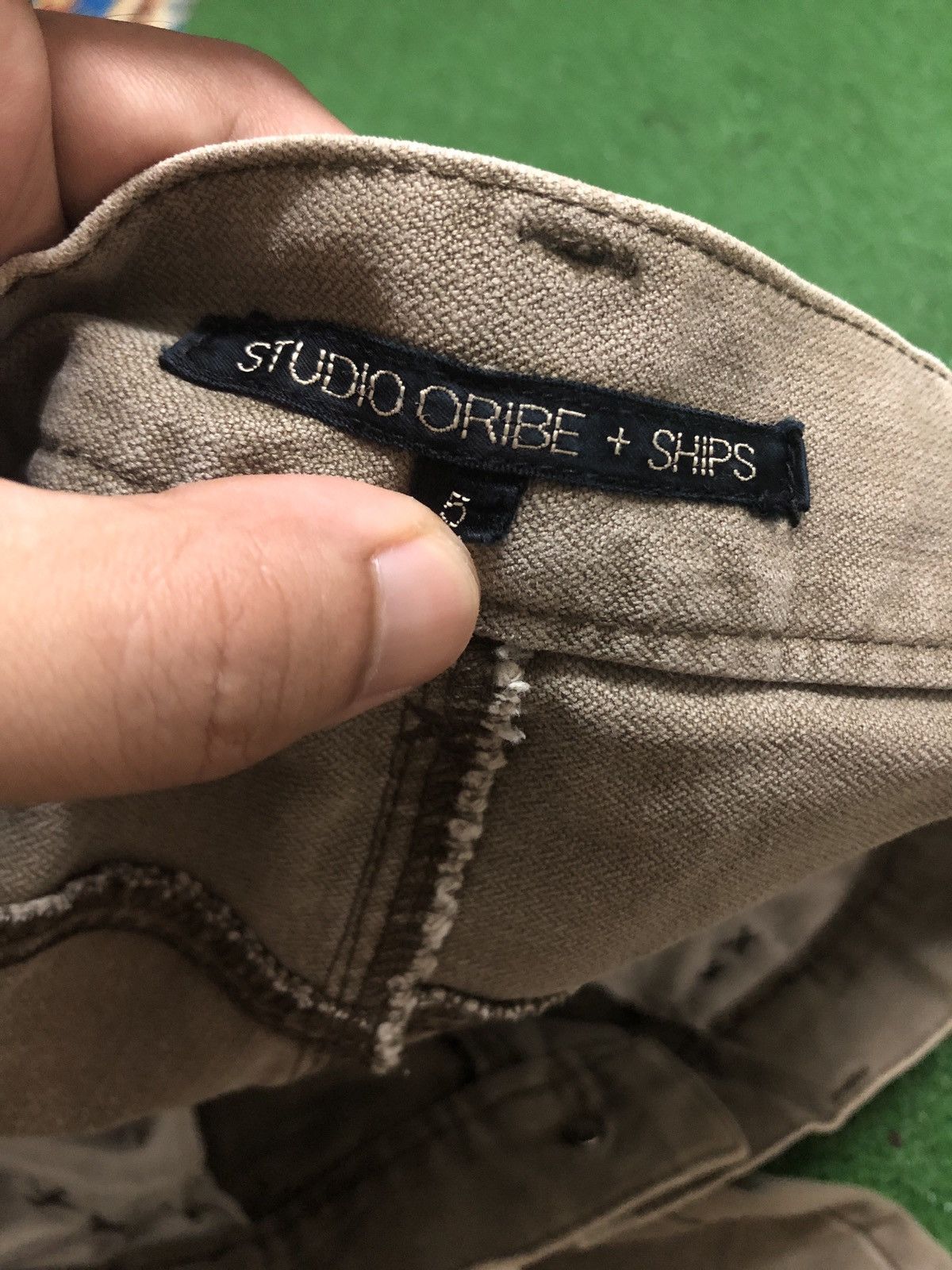 Japanese Brand × SHIPS × Vintage Vintage Studio Oribe Patchwork Distressed Denim Size US 33 - 8 Thumbnail
