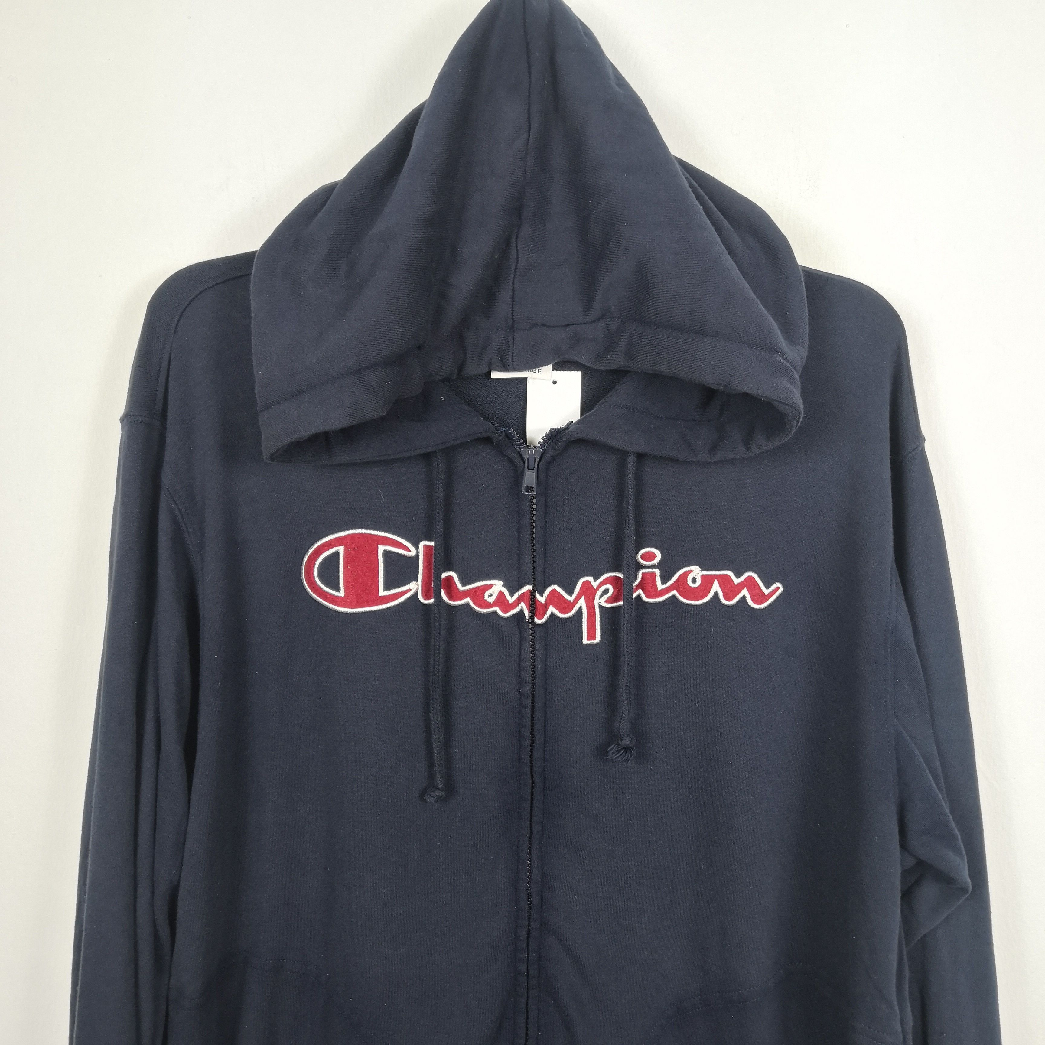 Champion × Vintage Vintage Champion Hoodies Sweater Champion Sweatshirt Hooded Size US L / EU 52-54 / 3 - 2 Thumbnail