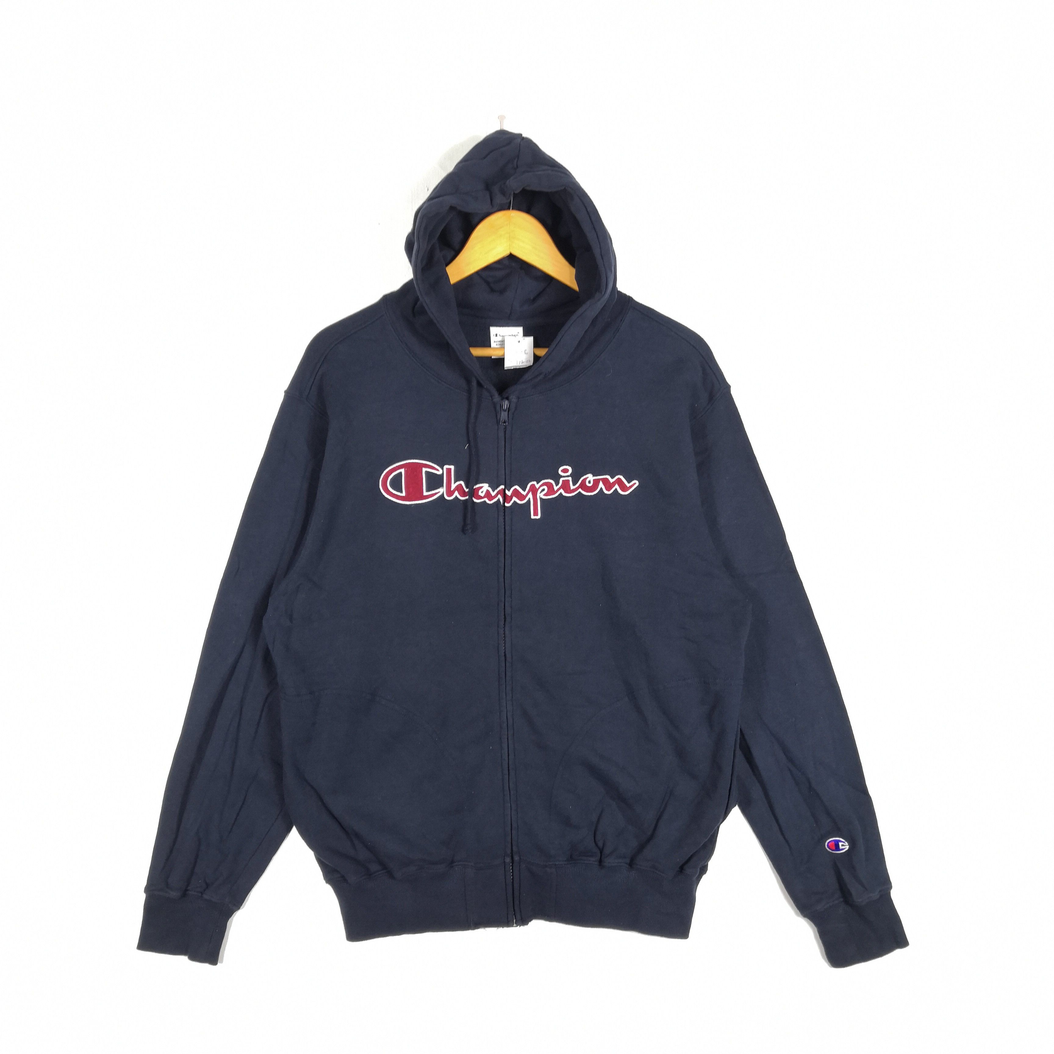Champion × Vintage Vintage Champion Hoodies Sweater Champion Sweatshirt Hooded Size US L / EU 52-54 / 3 - 1 Thumbnail