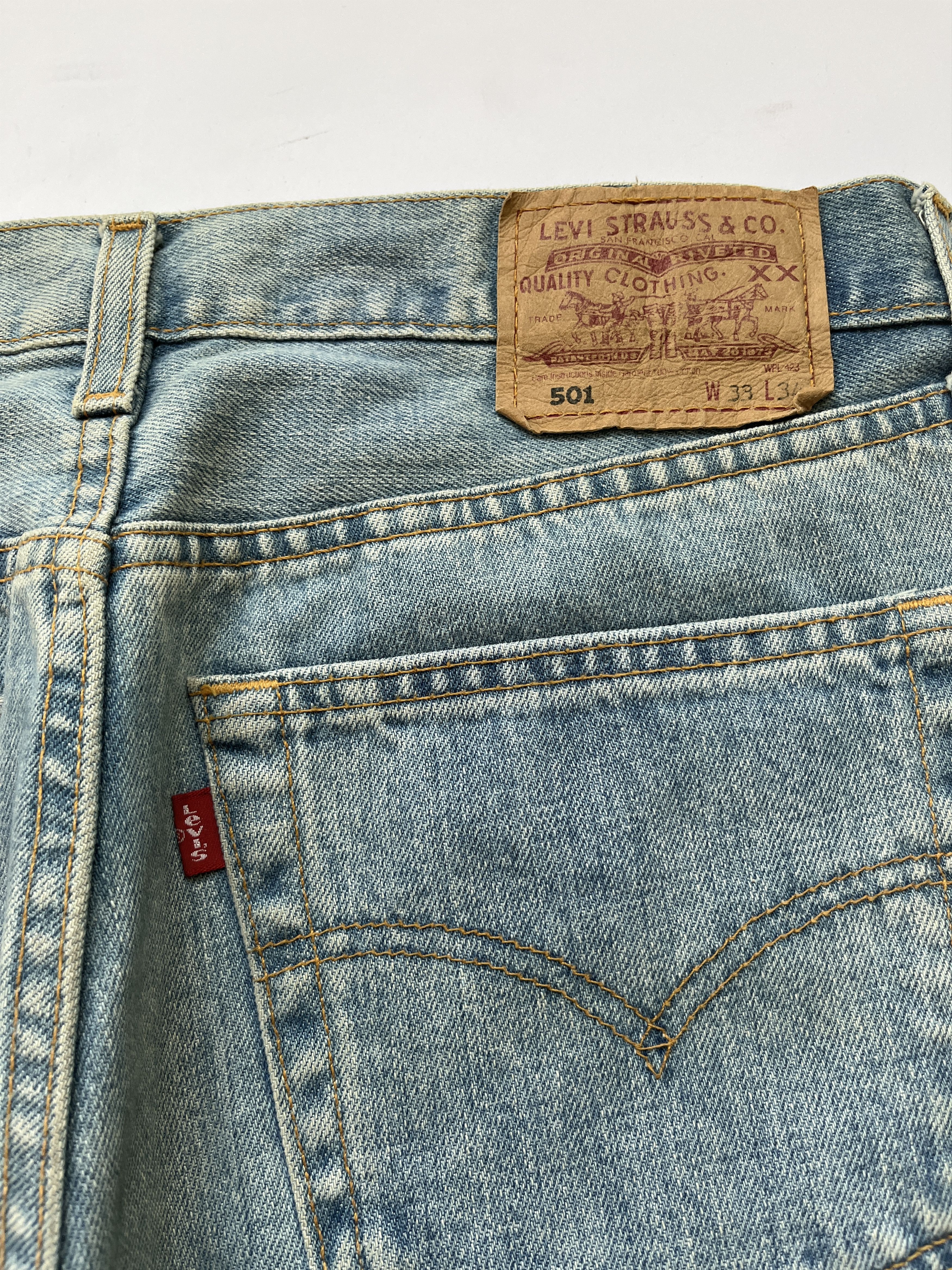 Levi's ⚡️QUICK SALE⚡️Levi's 501 Vintage Blue Jeans Denim Size US 31 - 3 Thumbnail
