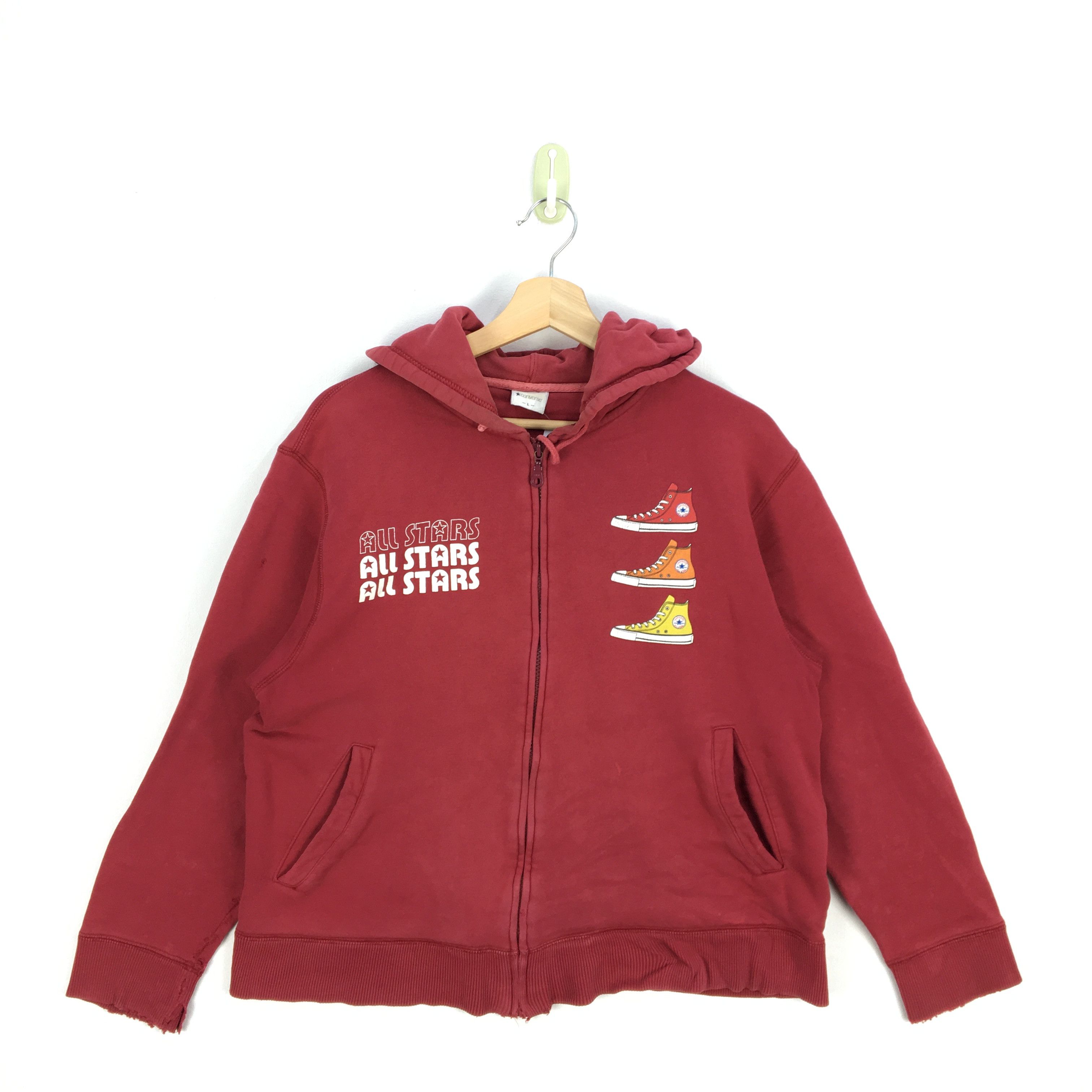 Vintage Converse Hoodies Sweater Converse Pullover Sweatshirt Size US L / EU 52-54 / 3 - 2 Thumbnail