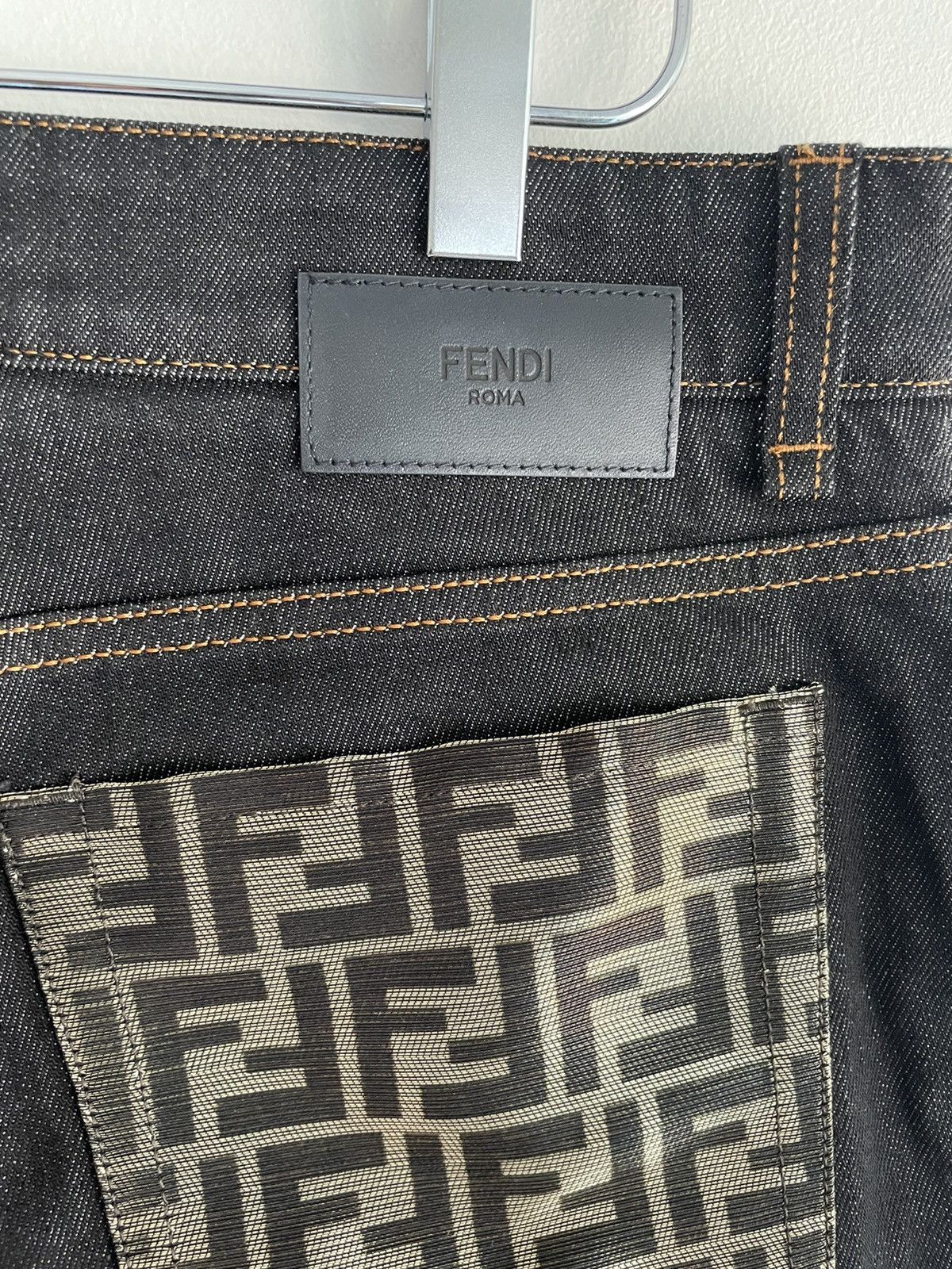 Fendi Fendi FF Logo Super Runway Denim Jeans Limited Edition Size US 32 / EU 48 - 14 Thumbnail