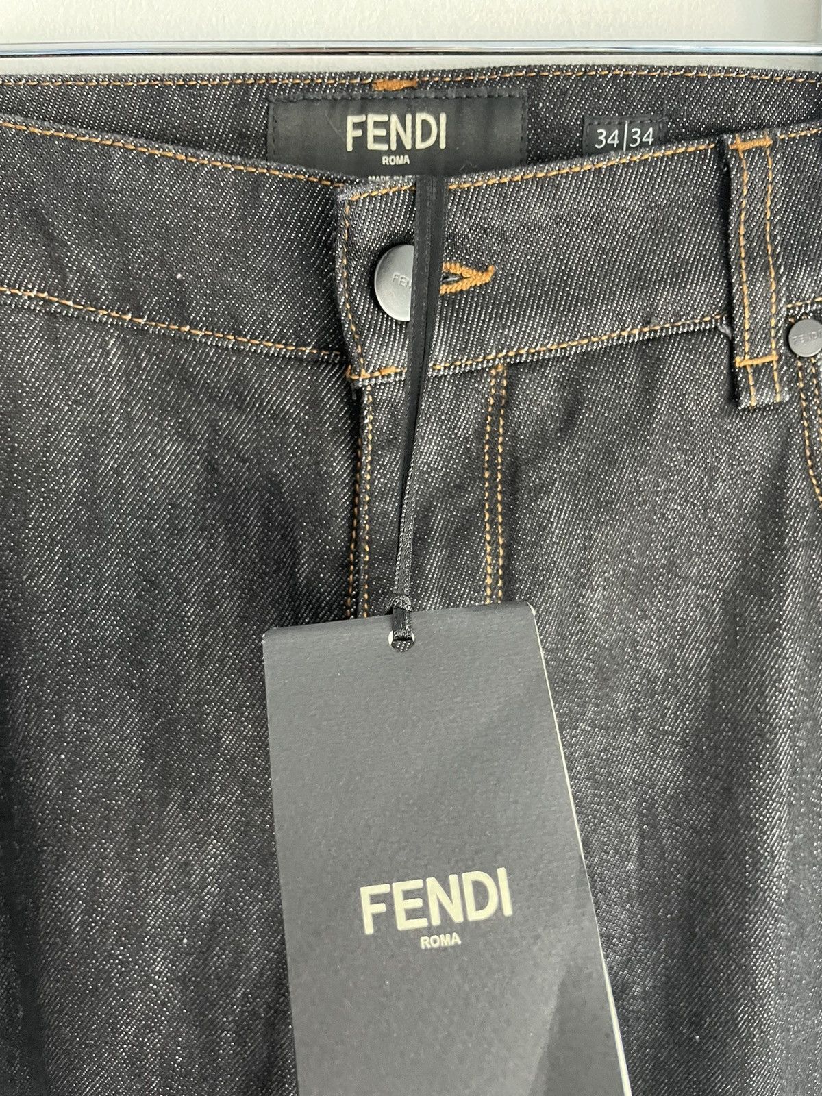Fendi Fendi FF Logo Super Runway Denim Jeans Limited Edition Size US 32 / EU 48 - 6 Thumbnail