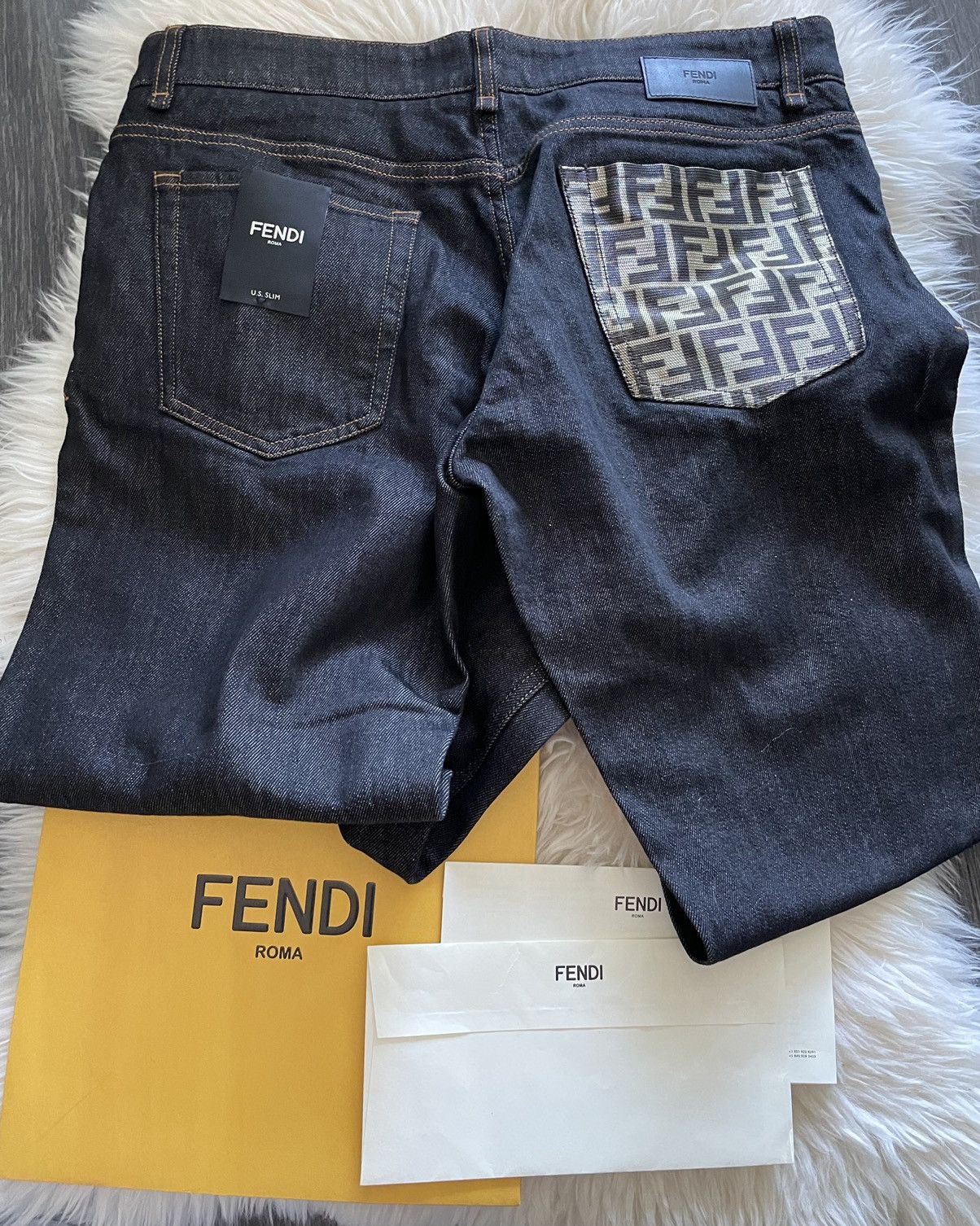 Fendi Fendi FF Logo Super Runway Denim Jeans Limited Edition Size US 32 / EU 48 - 13 Thumbnail