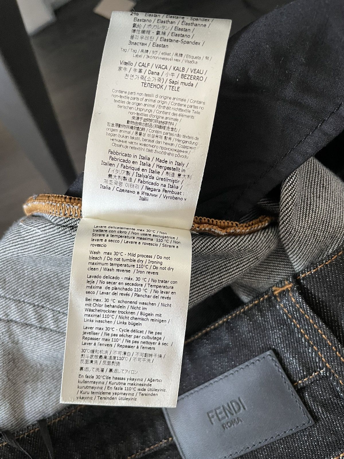 Fendi Fendi FF Logo Super Runway Denim Jeans Limited Edition Size US 32 / EU 48 - 18 Thumbnail