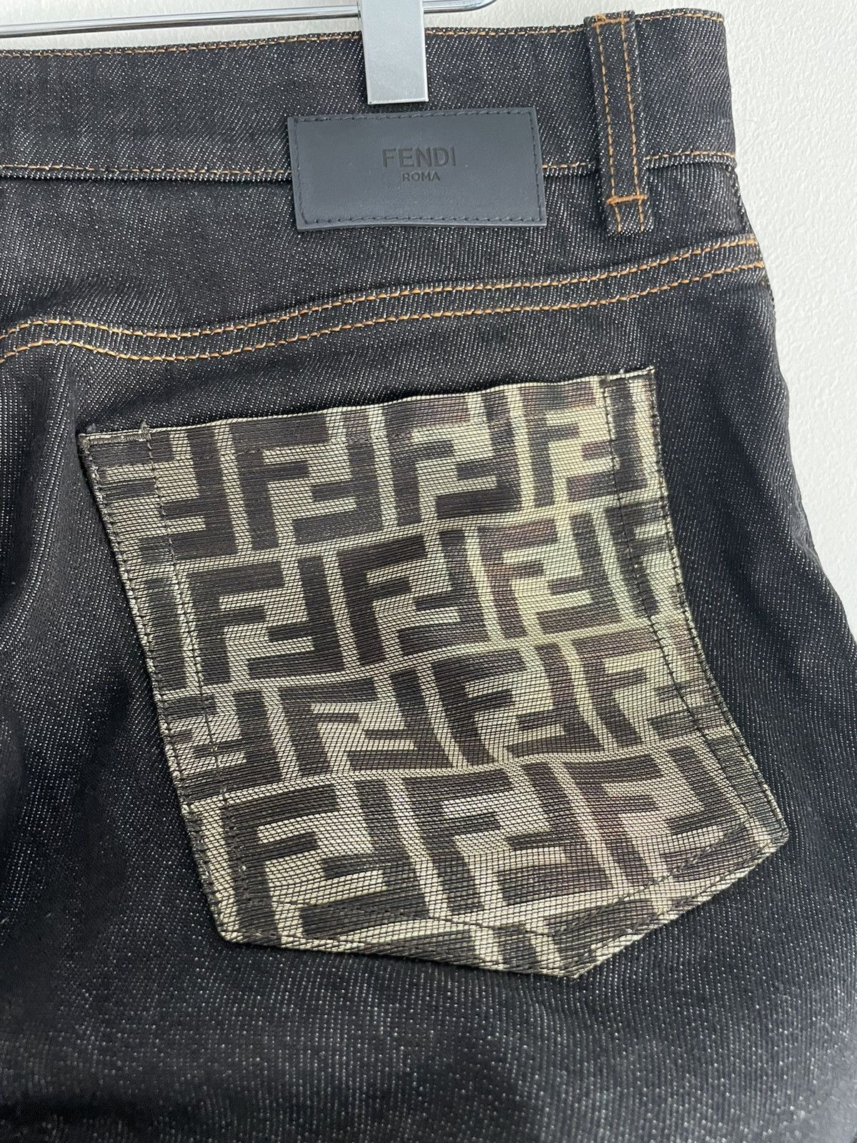 Fendi Fendi FF Logo Super Runway Denim Jeans Limited Edition Size US 32 / EU 48 - 12 Thumbnail