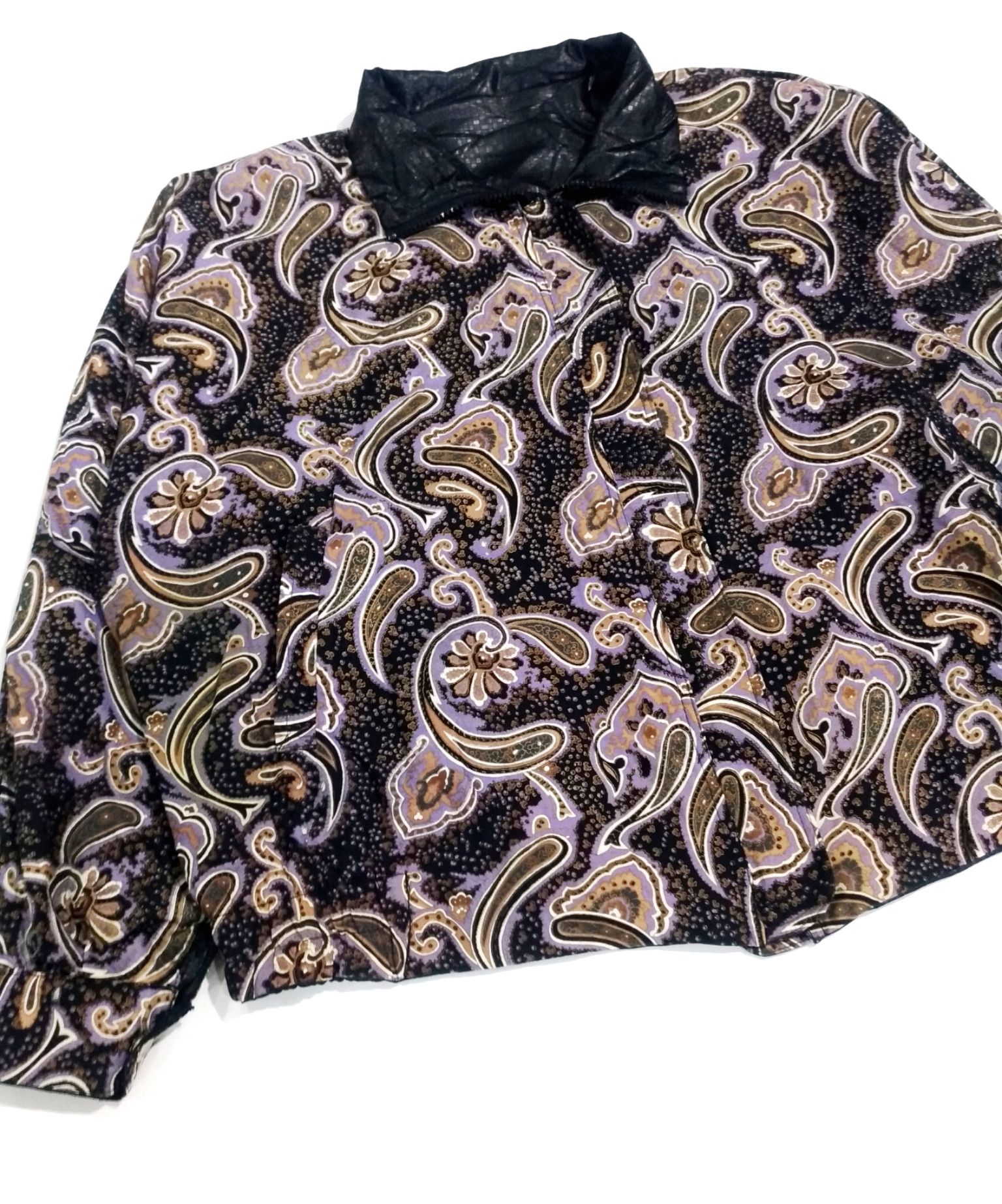 Vintage RARE! UNIQUE VTG REVERSIBLE PAISLEY ALLOVER PRINT JACKET Size US L / EU 52-54 / 3 - 6 Thumbnail