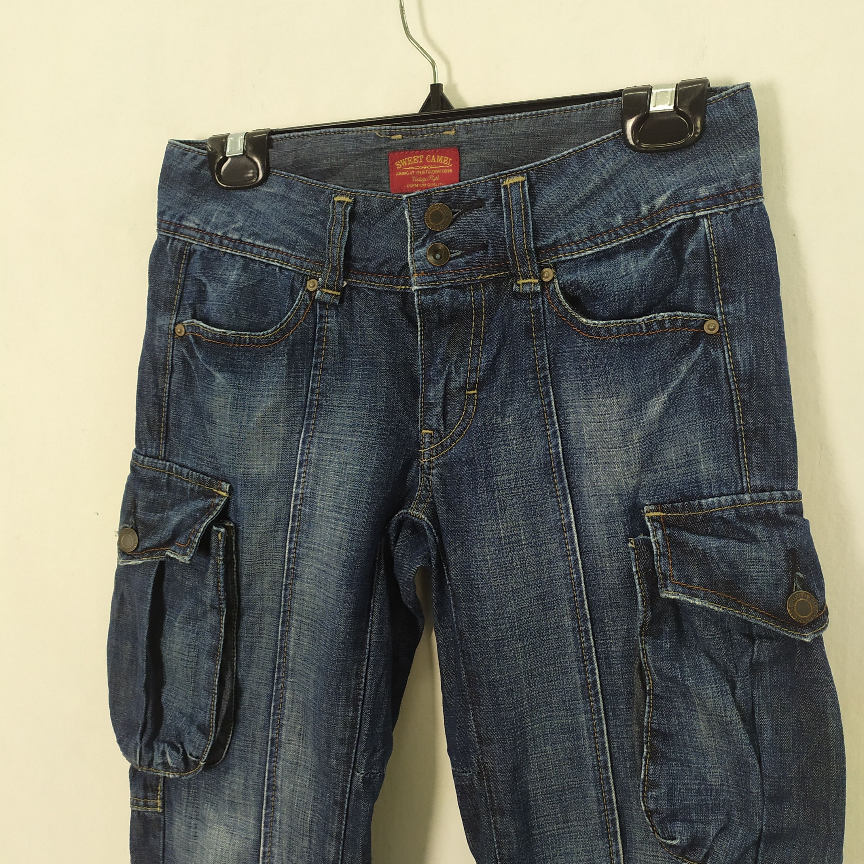Camel × Japanese Brand Japanese Brand Jean Cargo Pants Size US 27 - 10 Thumbnail