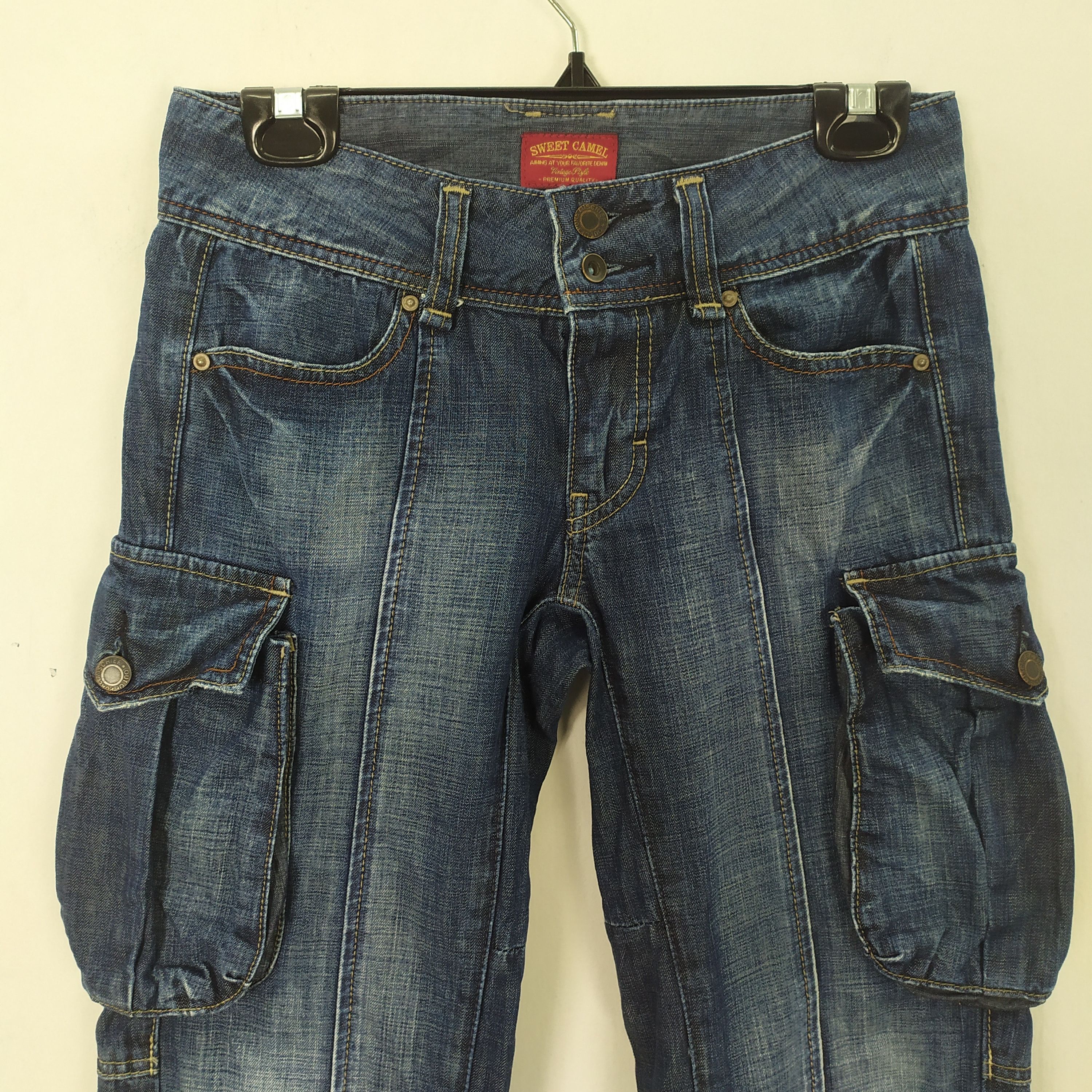 Camel × Japanese Brand Japanese Brand Jean Cargo Pants Size US 27 - 13 Thumbnail
