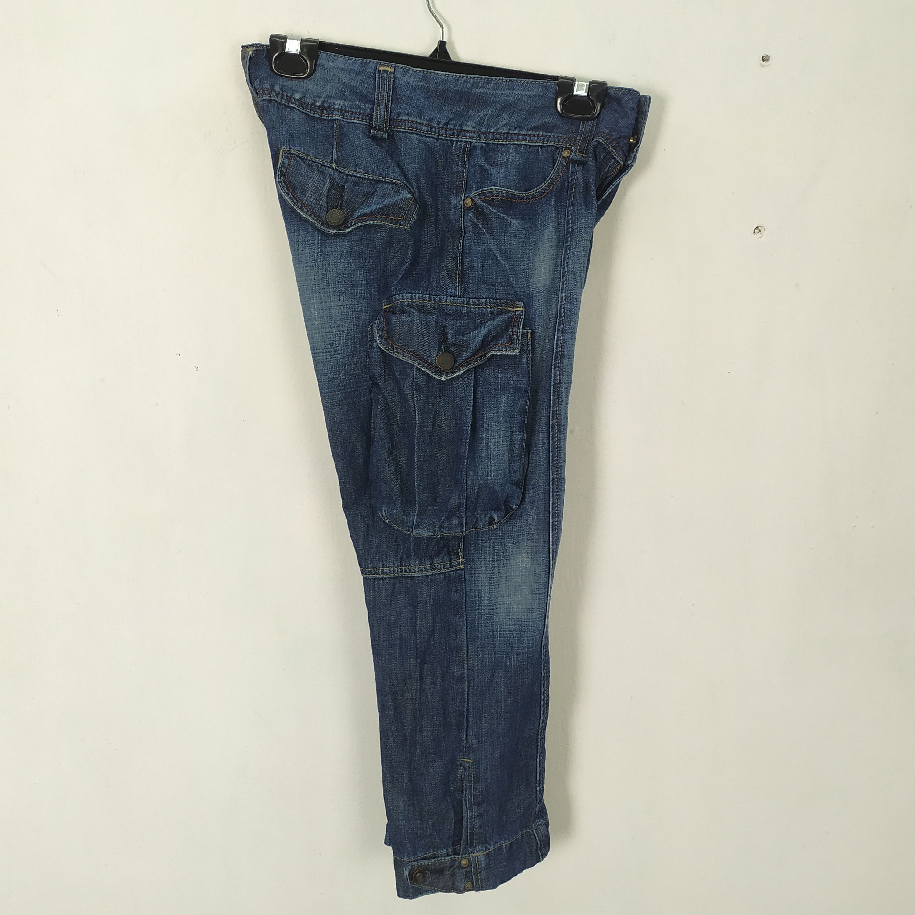 Camel × Japanese Brand Japanese Brand Jean Cargo Pants Size US 27 - 4 Thumbnail