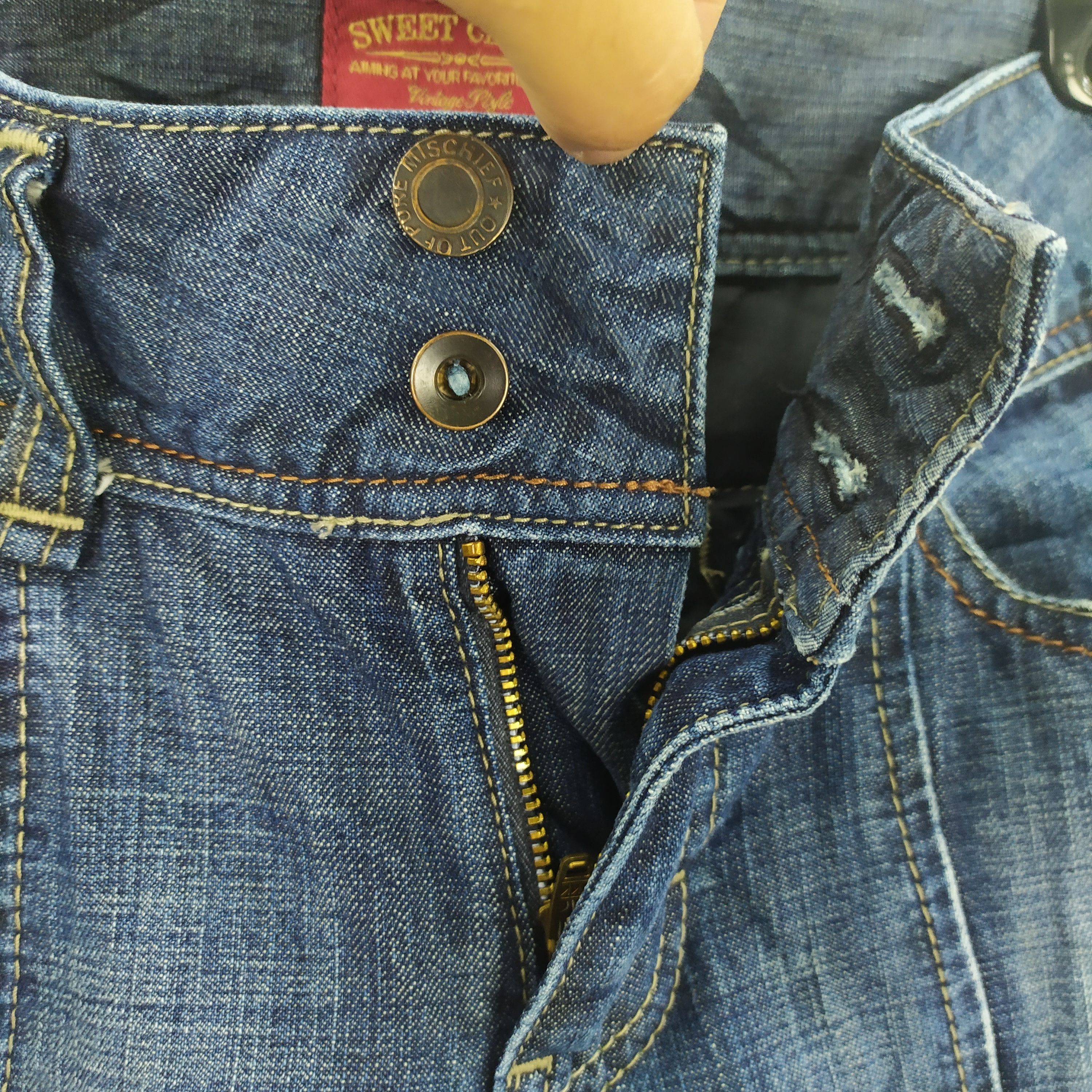 Camel × Japanese Brand Japanese Brand Jean Cargo Pants Size US 27 - 5 Thumbnail