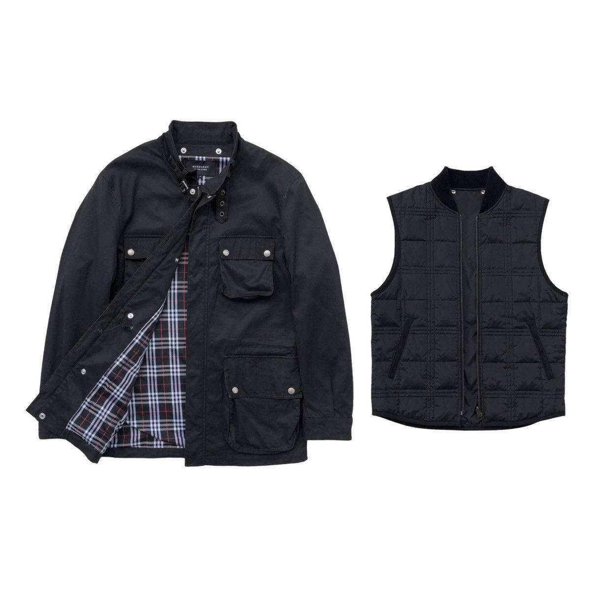 Burberry Burberry Black Label Trech Lined Vest Button Zipper Jacket Size US M / EU 48-50 / 2 - 1 Thumbnail