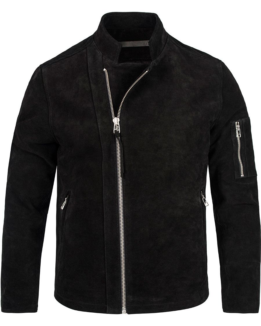 Tiger of Sweden biker suede zip gimp bomber - not parka hoodie coat shirt Size US L / EU 52-54 / 3 - 4 Thumbnail