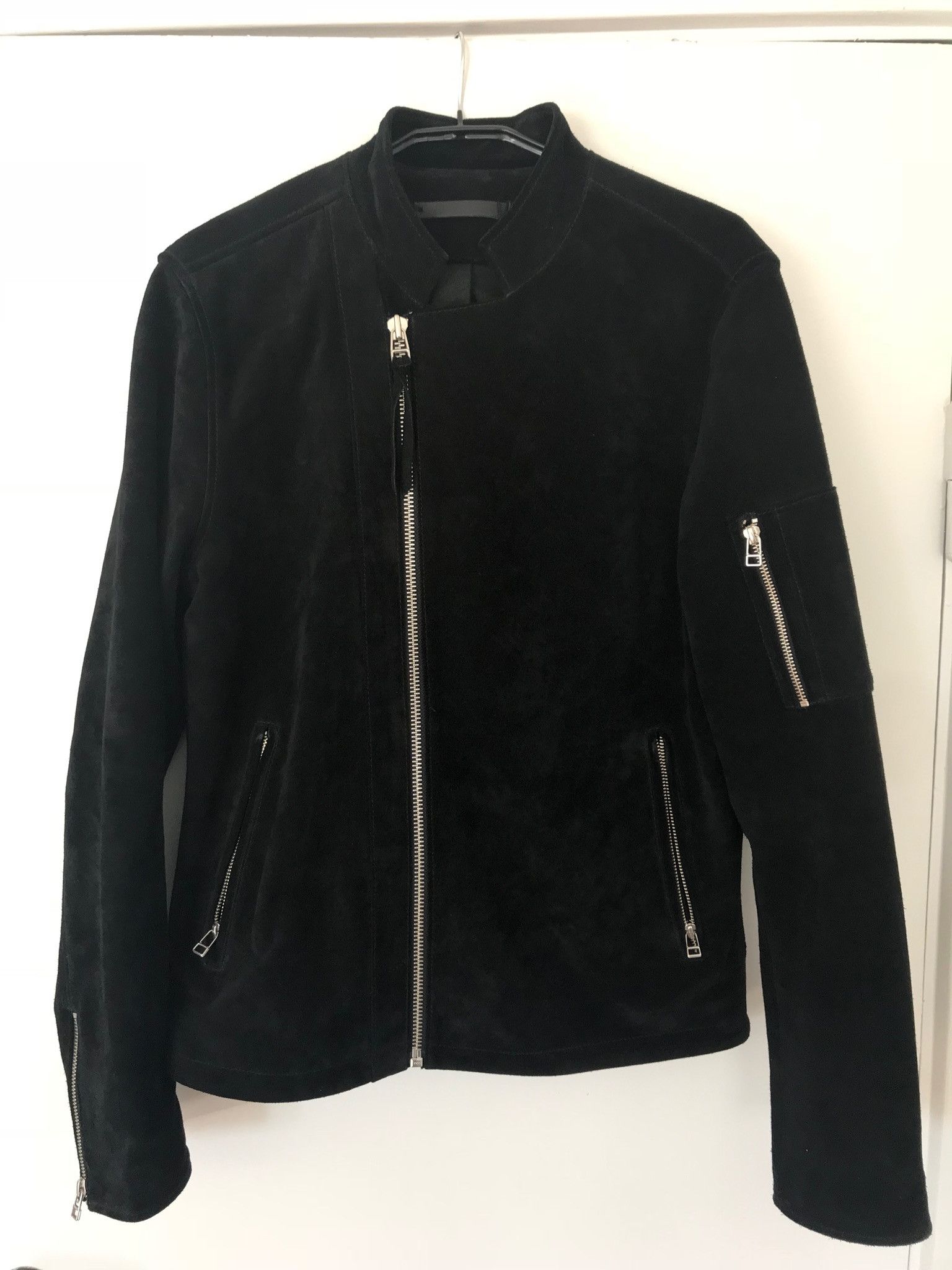 Tiger of Sweden biker suede zip gimp bomber - not parka hoodie coat shirt Size US L / EU 52-54 / 3 - 10 Thumbnail