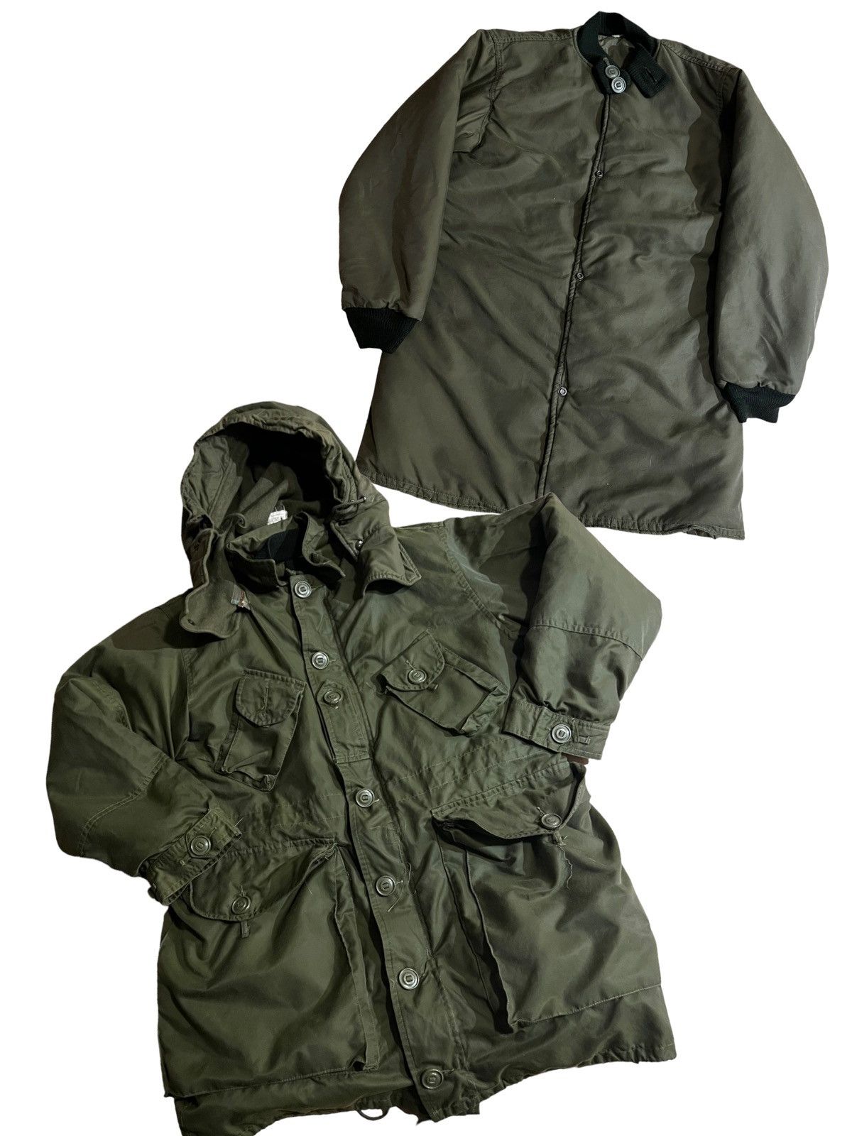 Vintage Vintage Military Parka 2 in 1 Heavy Jacket Army USA 70s 80s Size US XL / EU 56 / 4 - 1 Thumbnail