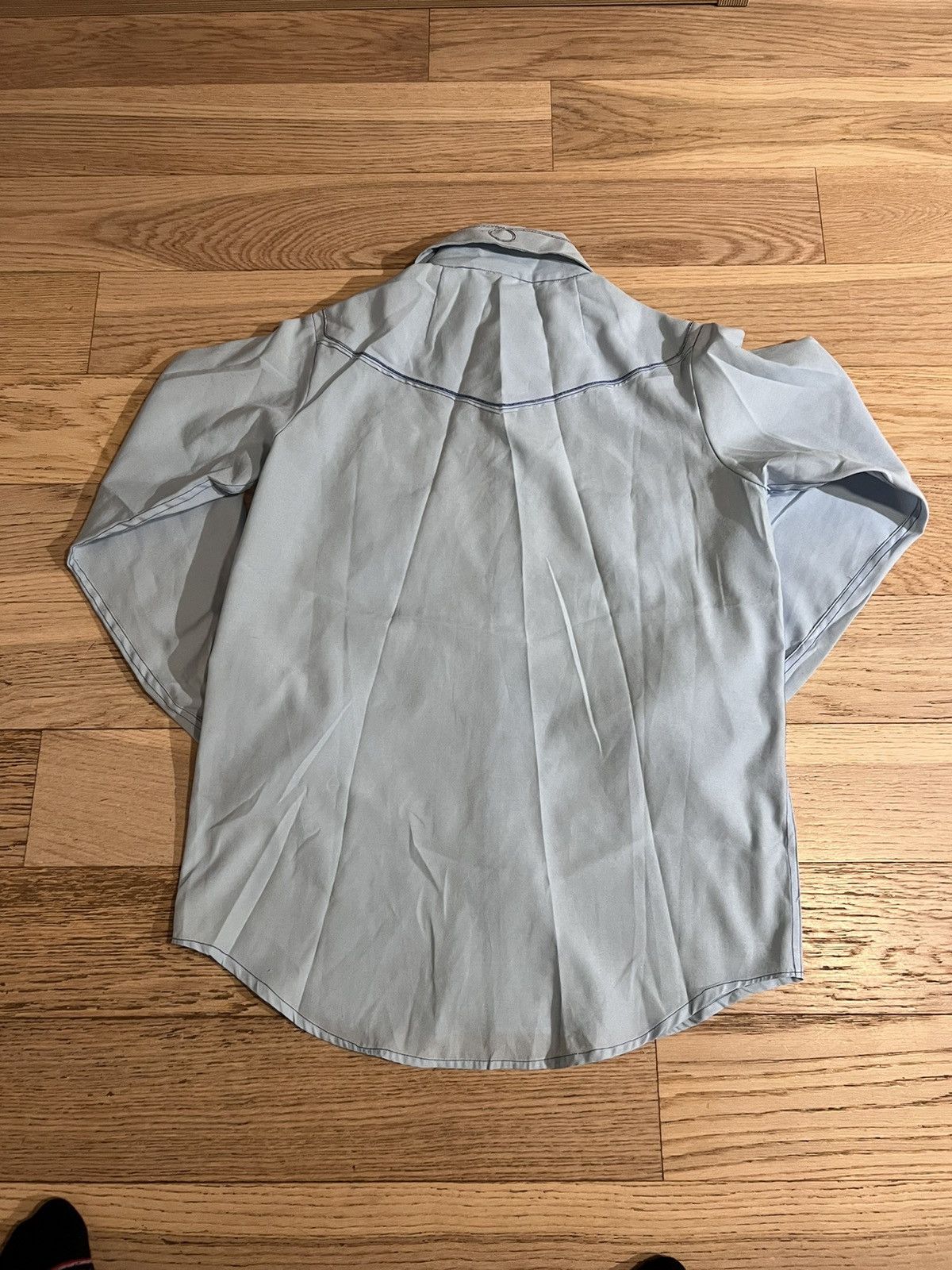 Cowboy Equipment × Japanese Brand × Vintage Vintage 60s 70s Western Button Up Collared Shirt Pearl Snap Size US L / EU 52-54 / 3 - 3 Thumbnail