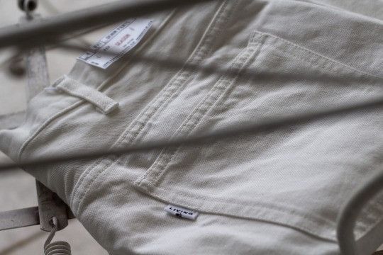 Japanese Brand Living Concept 1LDK made in Japan white raw denim jeans Size US 32 / EU 48 - 1 Thumbnail