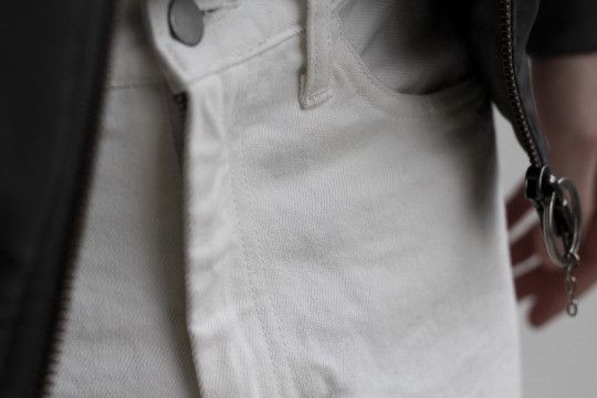 Japanese Brand Living Concept 1LDK made in Japan white raw denim jeans Size US 32 / EU 48 - 2 Thumbnail