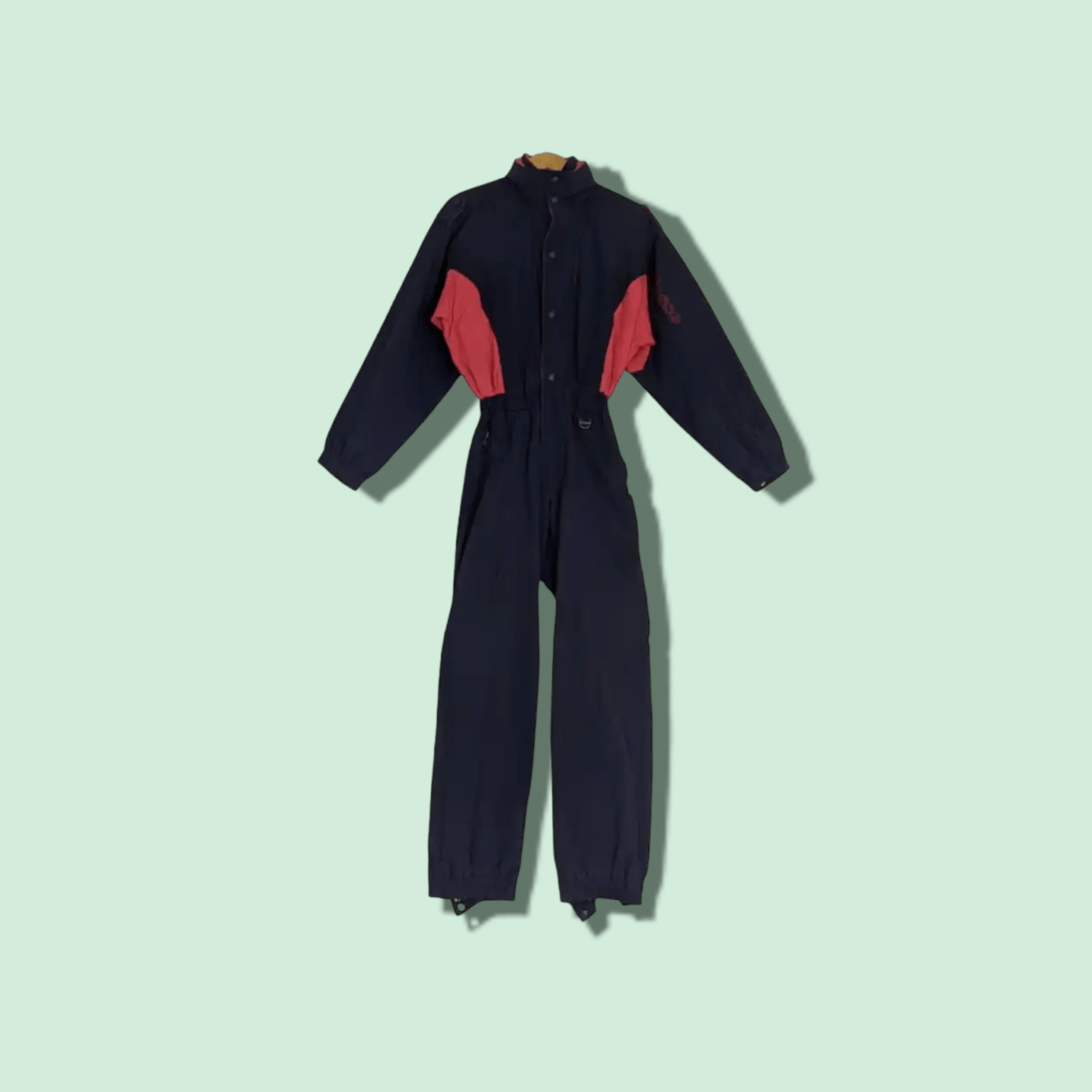 image of Vintage Ellesse Super Racing Gear Overall Jumpsuit in Indigo Blue, Men's (Size Medium)