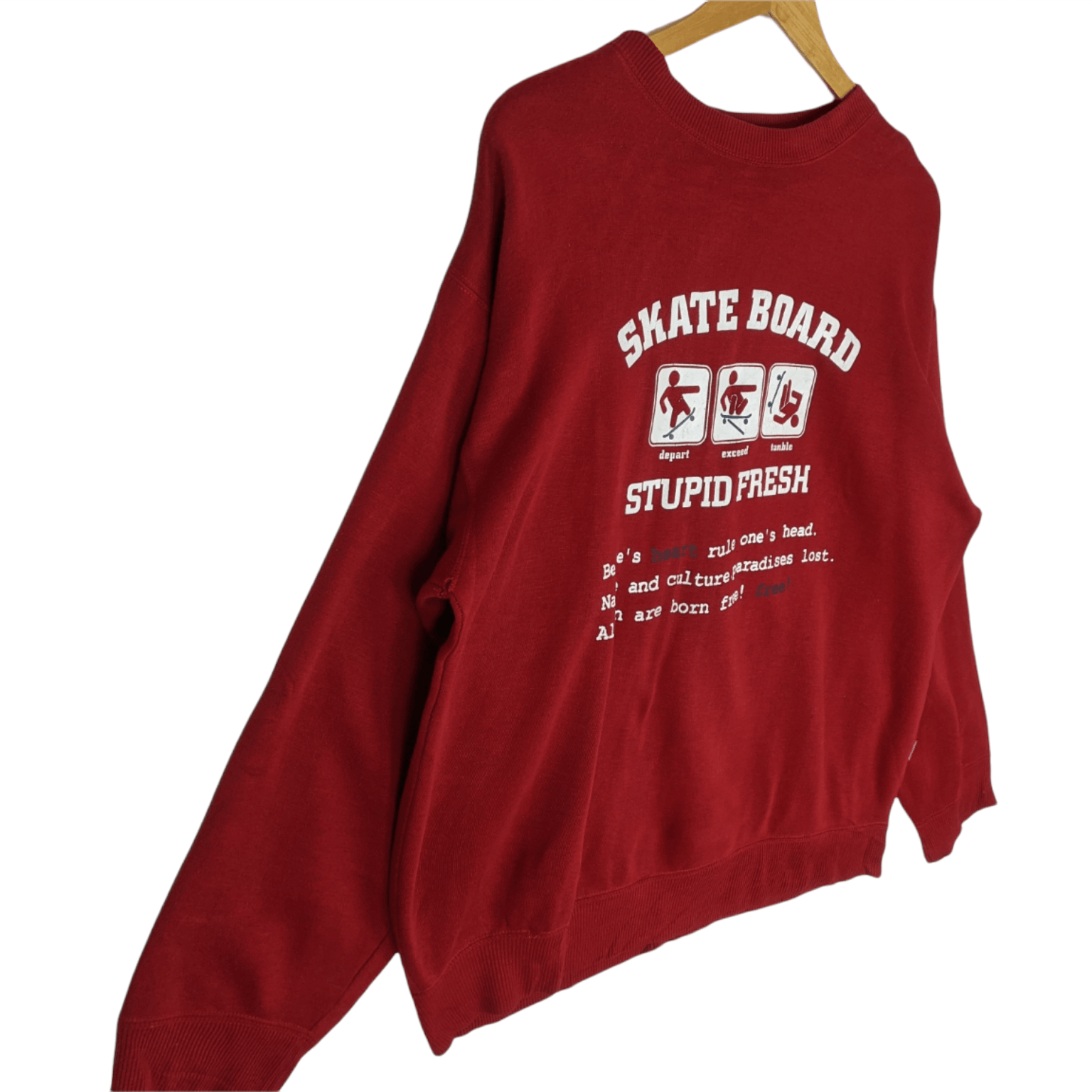 Japanese Brand × Sunny Sports × Vintage Vintage SUNNY BOON Skateboard Stupid Fresh Sweatshirt Size US L / EU 52-54 / 3 - 3 Thumbnail