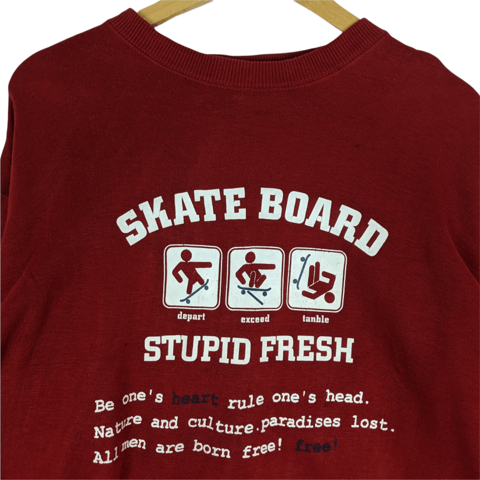 Japanese Brand × Sunny Sports × Vintage Vintage SUNNY BOON Skateboard Stupid Fresh Sweatshirt Size US L / EU 52-54 / 3 - 4 Thumbnail