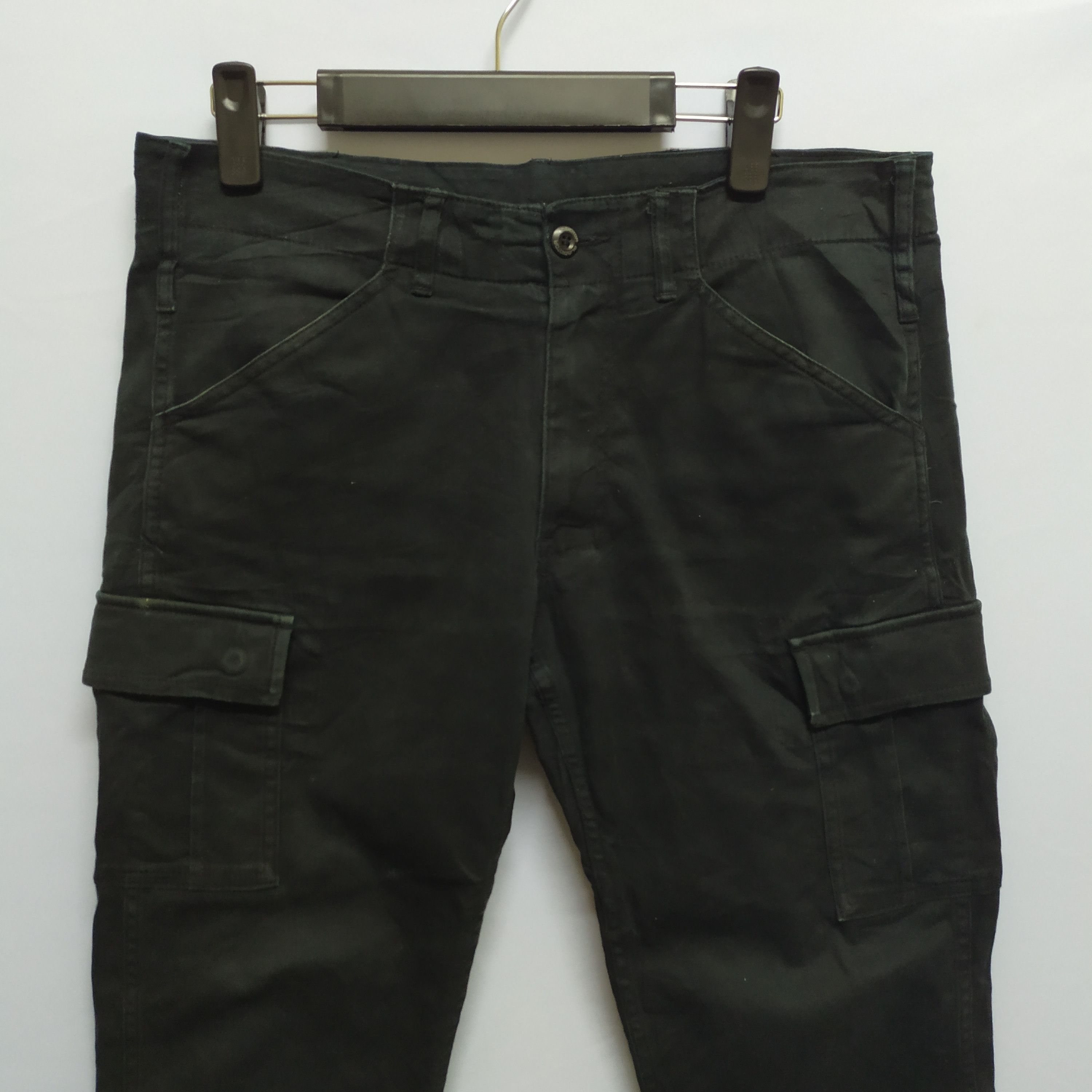 Japanese Brand × Vintage Gladiator Black Cargo Pants Size US 33 - 3 Thumbnail