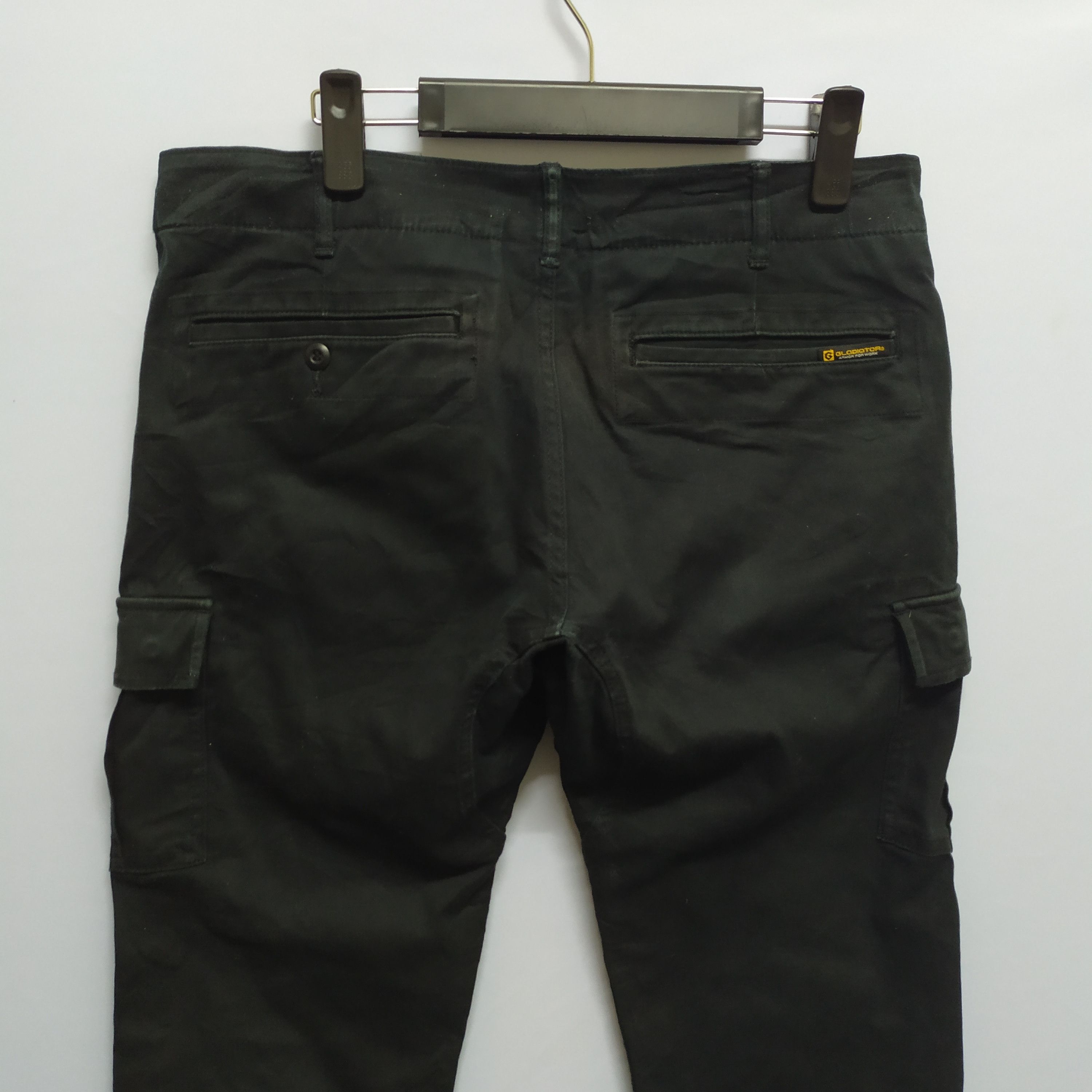 Japanese Brand × Vintage Gladiator Black Cargo Pants Size US 33 - 4 Thumbnail
