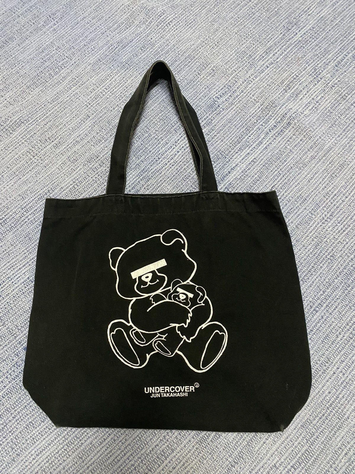 image of Vintage Undercover Bear Tote in Black, Men's