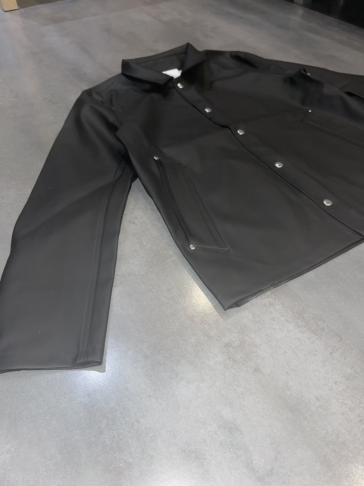 Stutterheim DS! Stutterheim Stadion Black Short Raincoat Size US M / EU 48-50 / 2 - 6 Thumbnail
