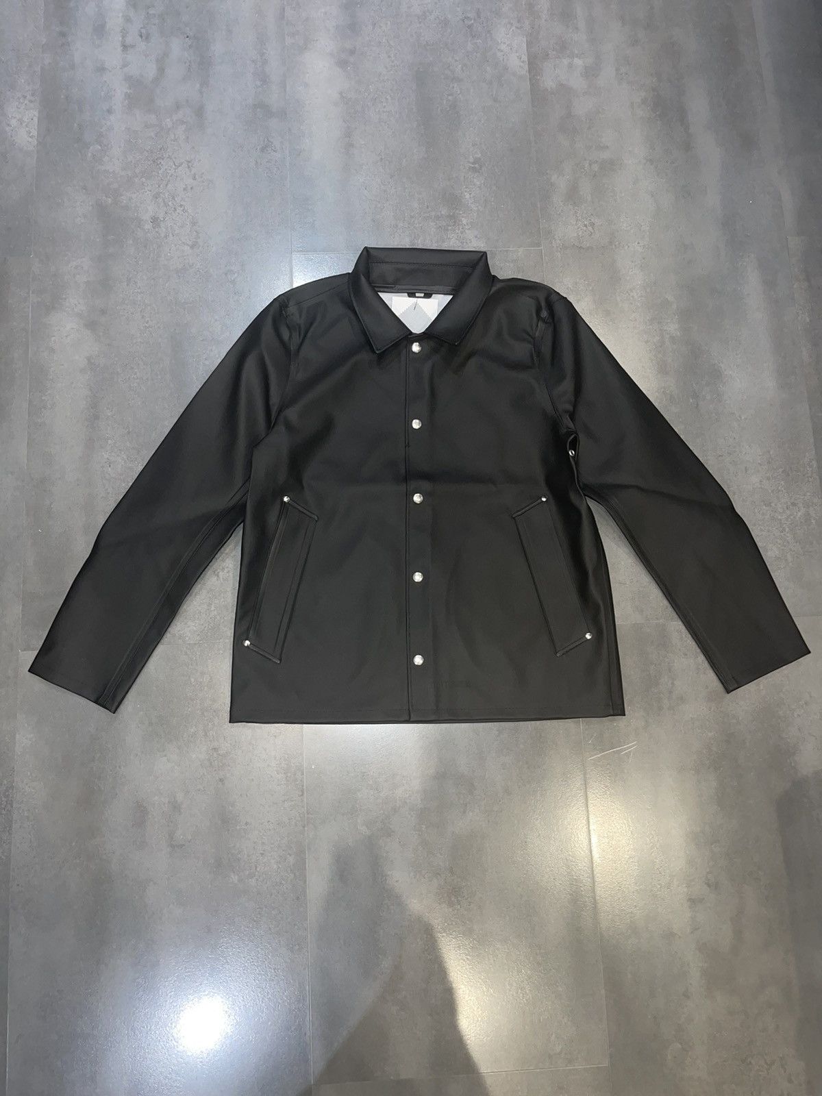 Stutterheim DS! Stutterheim Stadion Black Short Raincoat Size US M / EU 48-50 / 2 - 3 Thumbnail