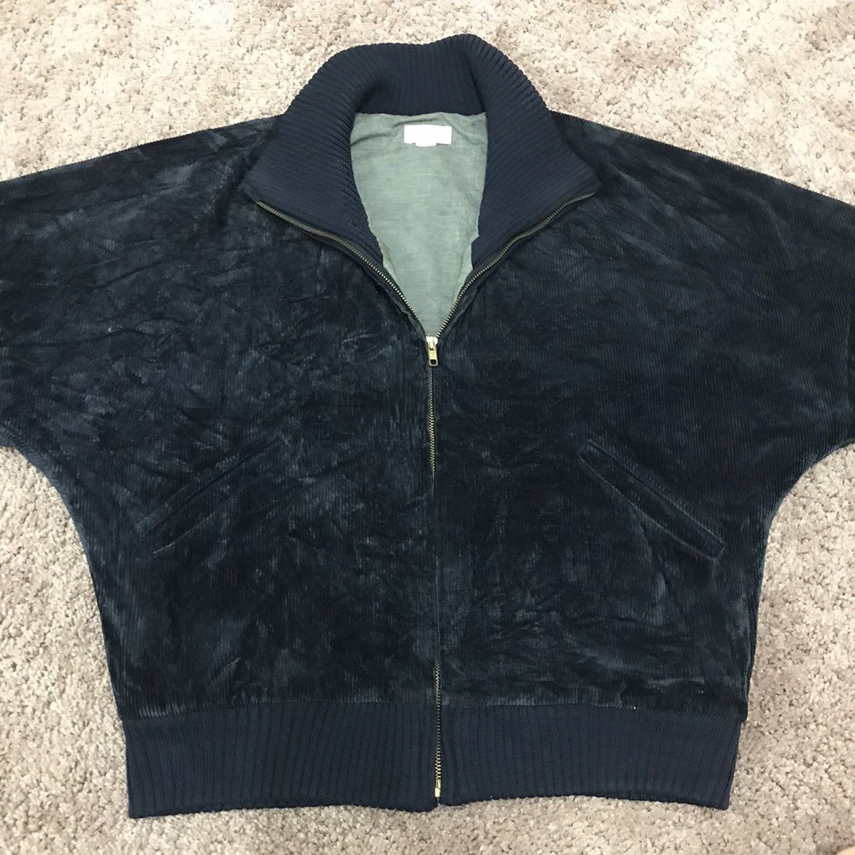 Japanese Brand Dark blue corduroy jacket Size M / US 6-8 / IT 42-44 - 5 Thumbnail