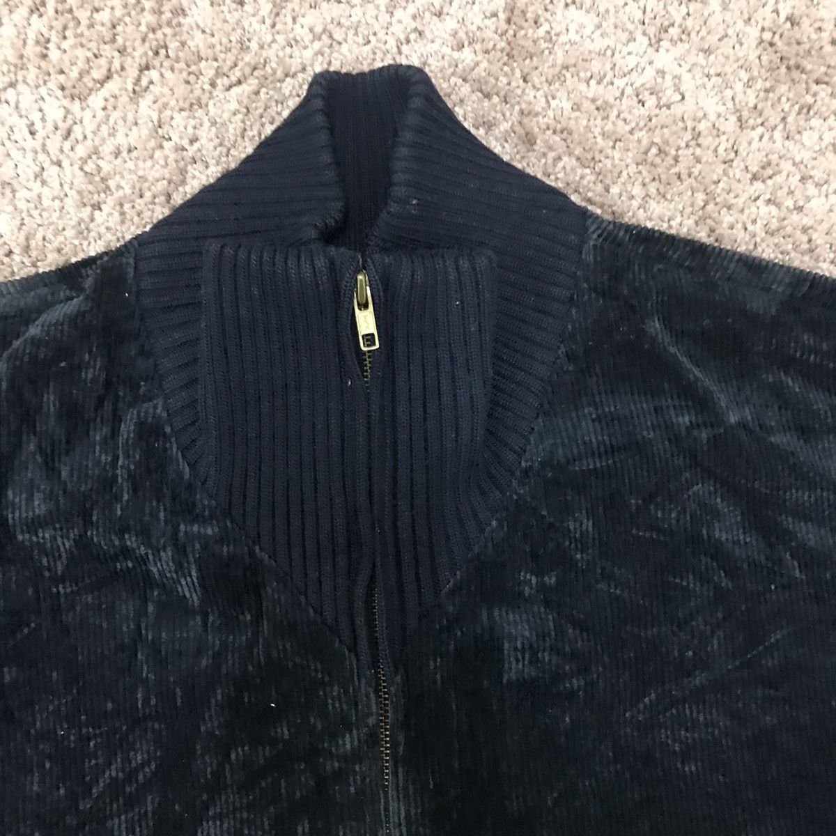 Japanese Brand Dark blue corduroy jacket Size M / US 6-8 / IT 42-44 - 4 Thumbnail
