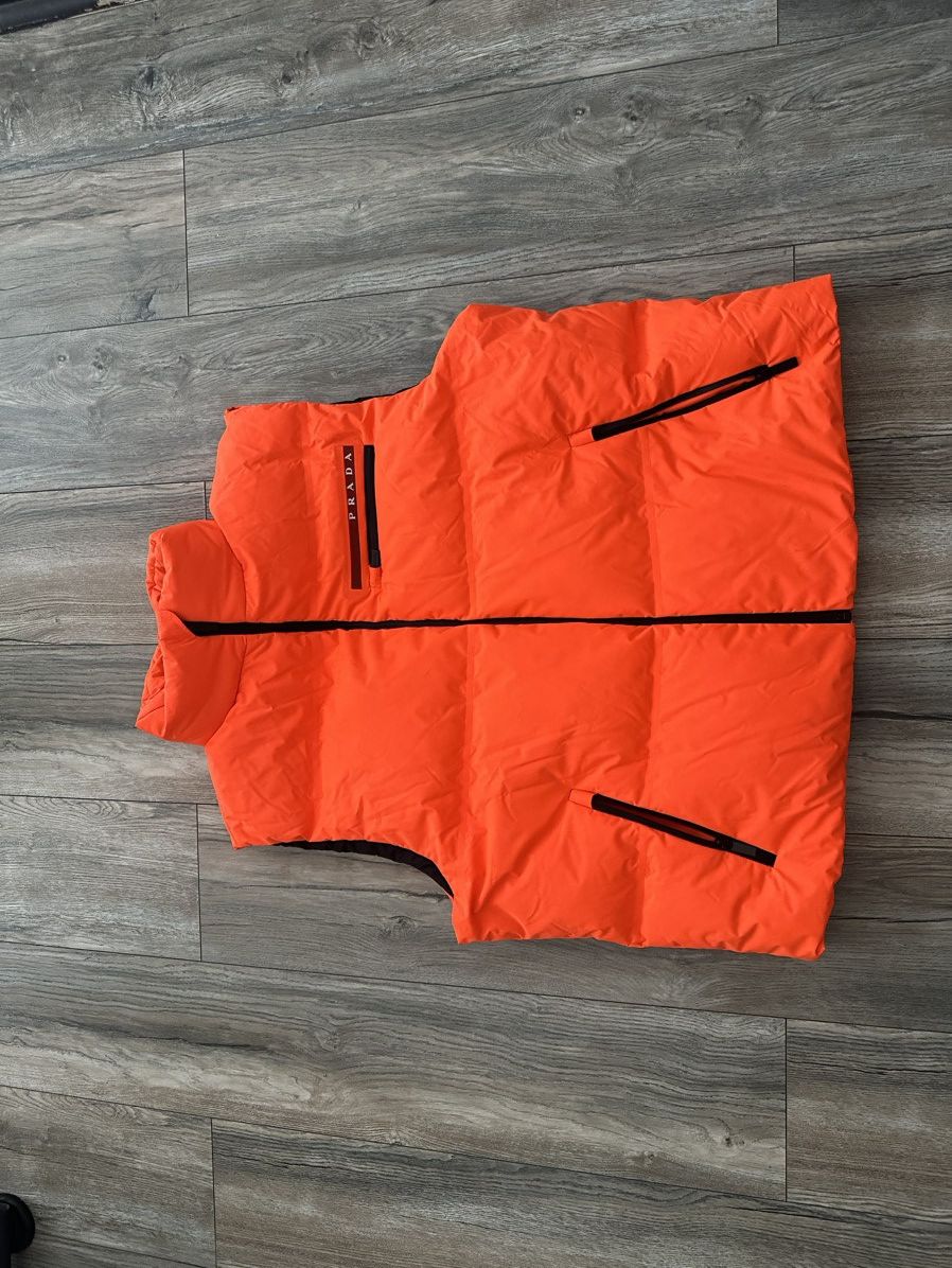 image of Prada Vest in Orange, Men's (Size XL)