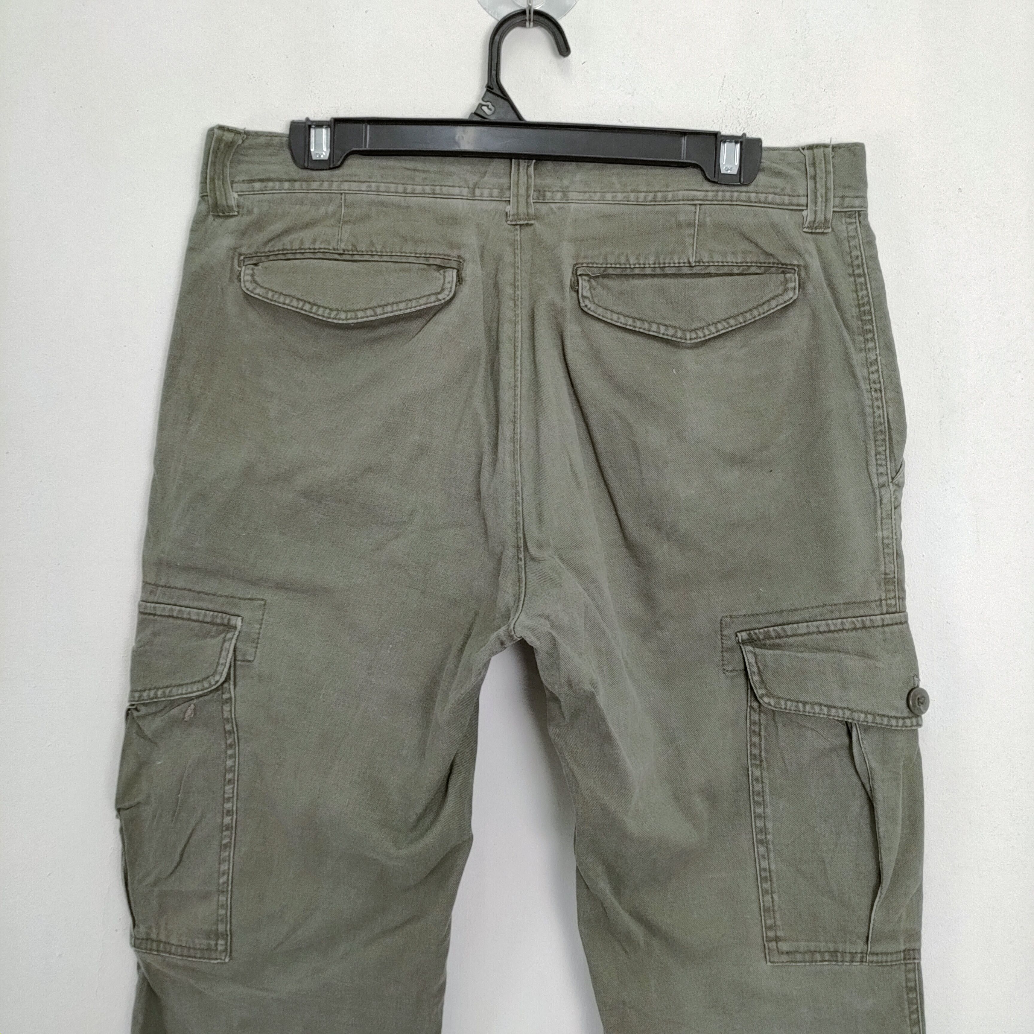 Global Work × Vintage VINTAGE GLOBAL WORK FADED CARGO PANTS Size US 32 / EU 48 - 11 Thumbnail