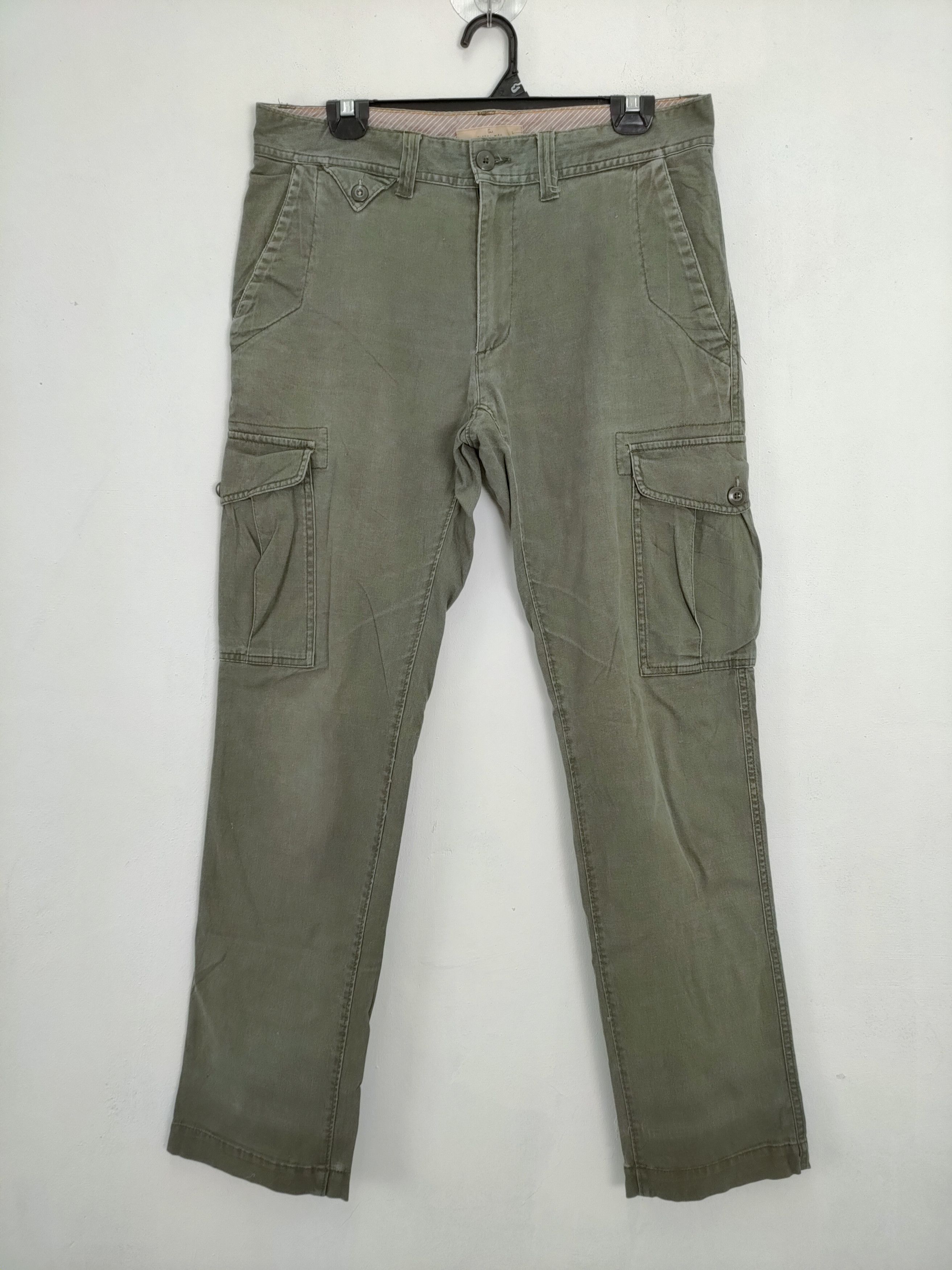 Global Work × Vintage VINTAGE GLOBAL WORK FADED CARGO PANTS Size US 32 / EU 48 - 1 Thumbnail