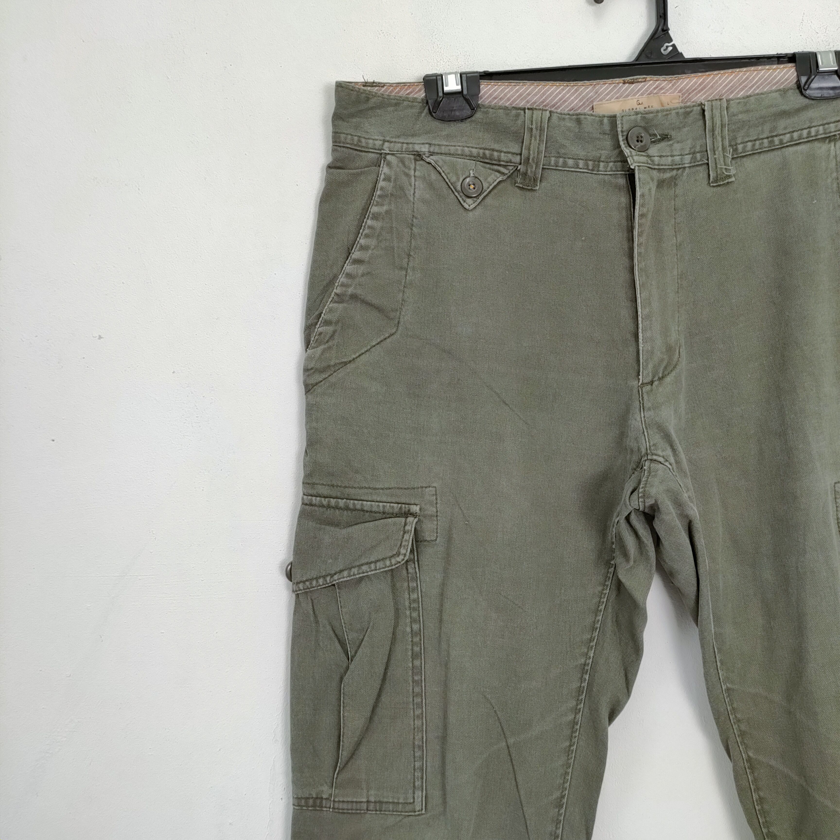 Global Work × Vintage VINTAGE GLOBAL WORK FADED CARGO PANTS Size US 32 / EU 48 - 5 Thumbnail