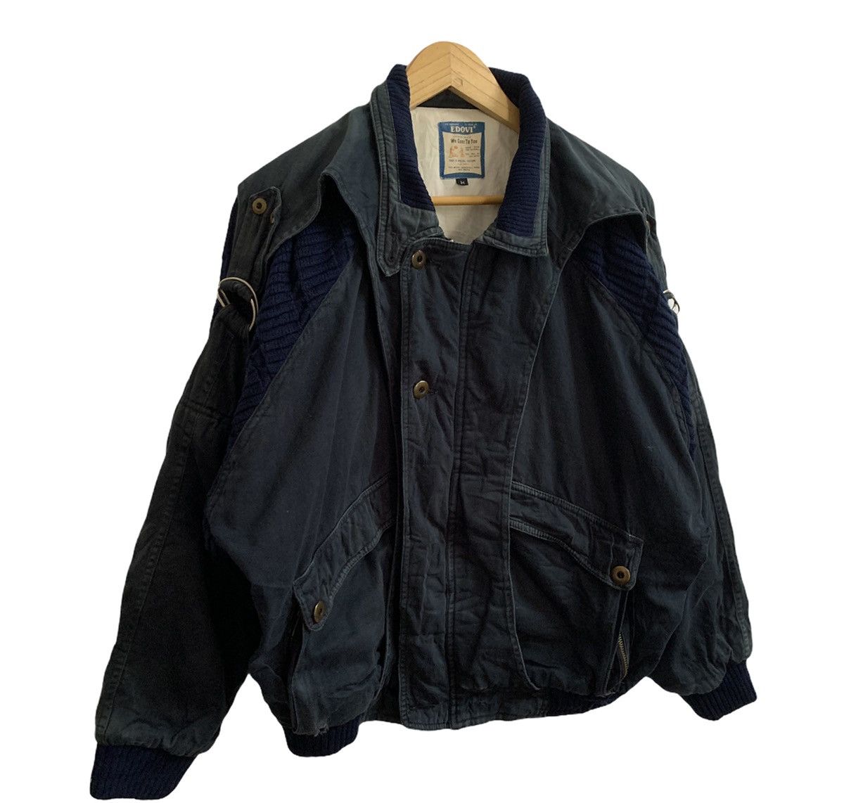 Japanese Brand 🇯🇵 Edovi Parachute Bomber Style Jacket Size US M / EU 48-50 / 2 - 2 Thumbnail