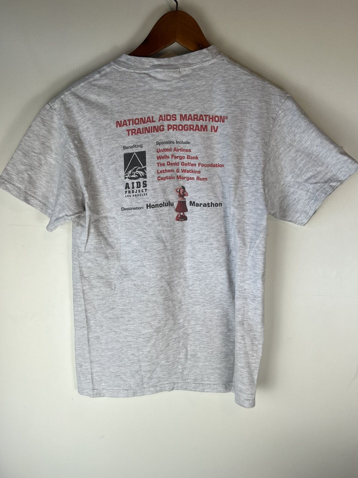 Hanes × Vintage Vintage Aids Marathon Hanes Beefy Tee Size US S / EU 44-46 / 1 - 2 Thumbnail