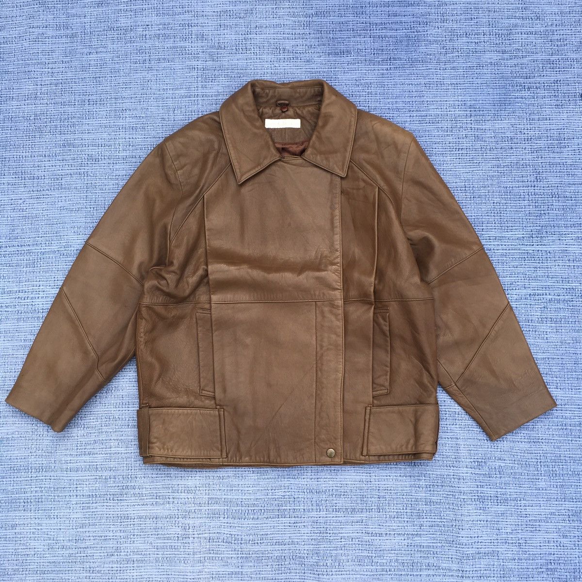 Perry Ellis 90s perry ellis leather jacket Size US L / EU 52-54 / 3 - 1 Thumbnail