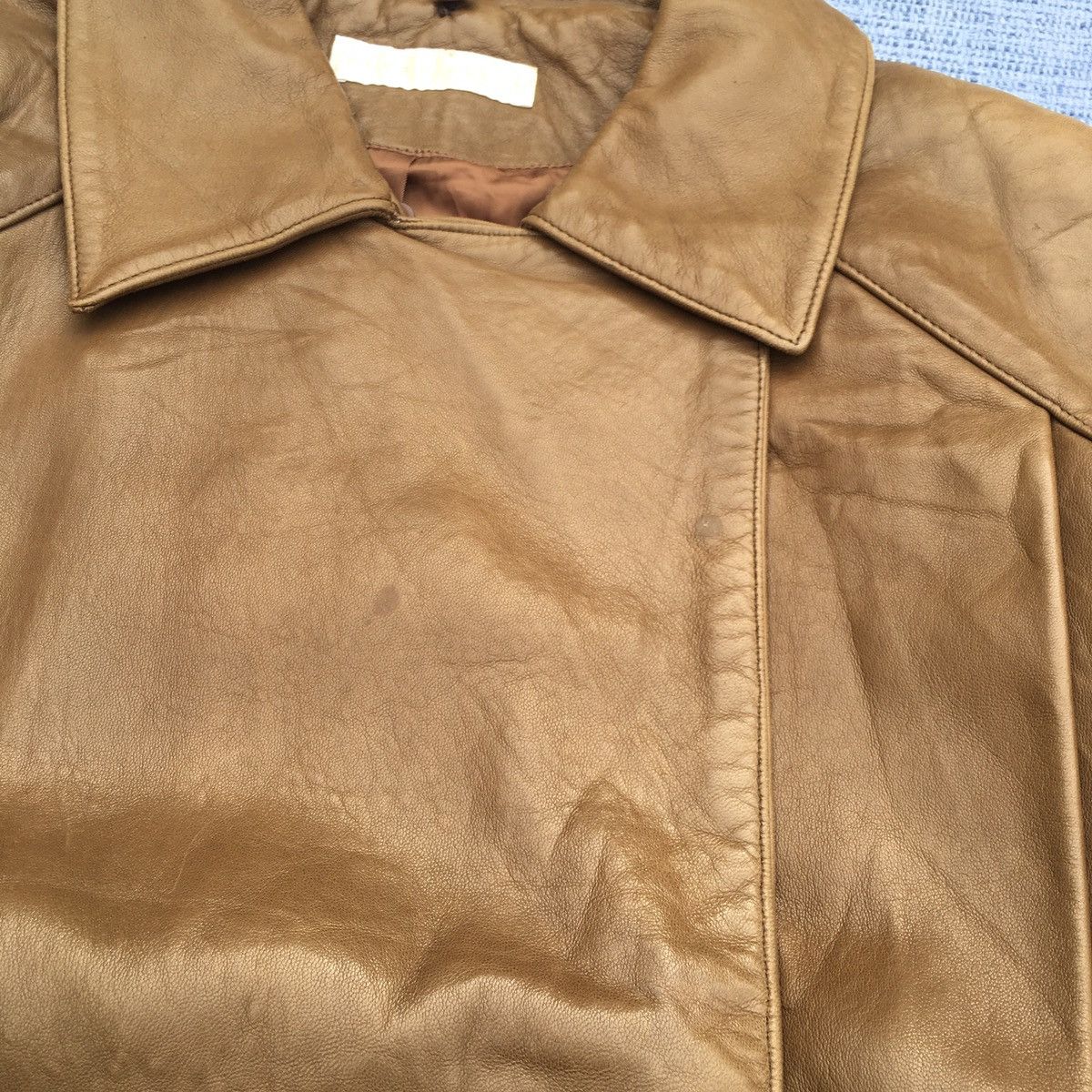 Perry Ellis 90s perry ellis leather jacket Size US L / EU 52-54 / 3 - 5 Thumbnail