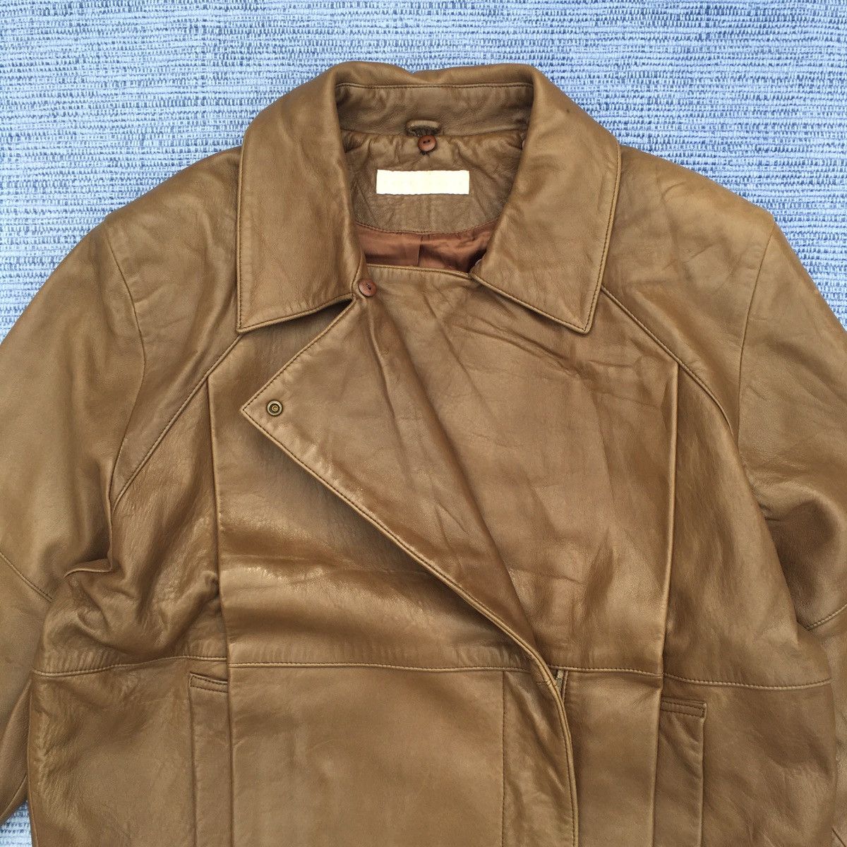 Perry Ellis 90s perry ellis leather jacket Size US L / EU 52-54 / 3 - 8 Thumbnail