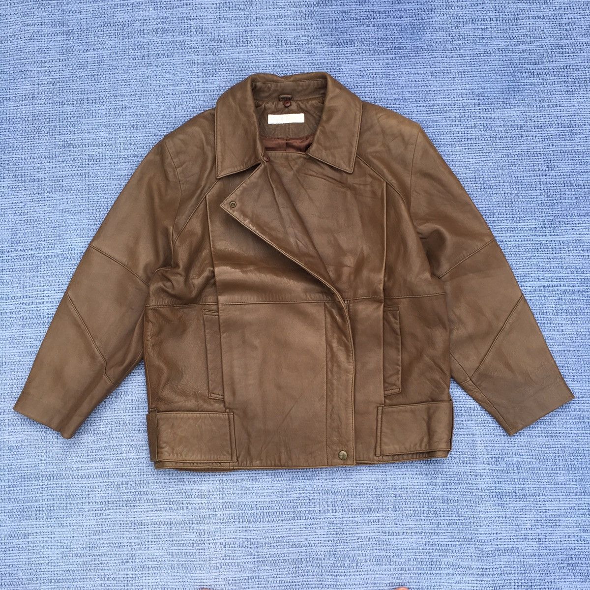 Perry Ellis 90s perry ellis leather jacket Size US L / EU 52-54 / 3 - 7 Thumbnail