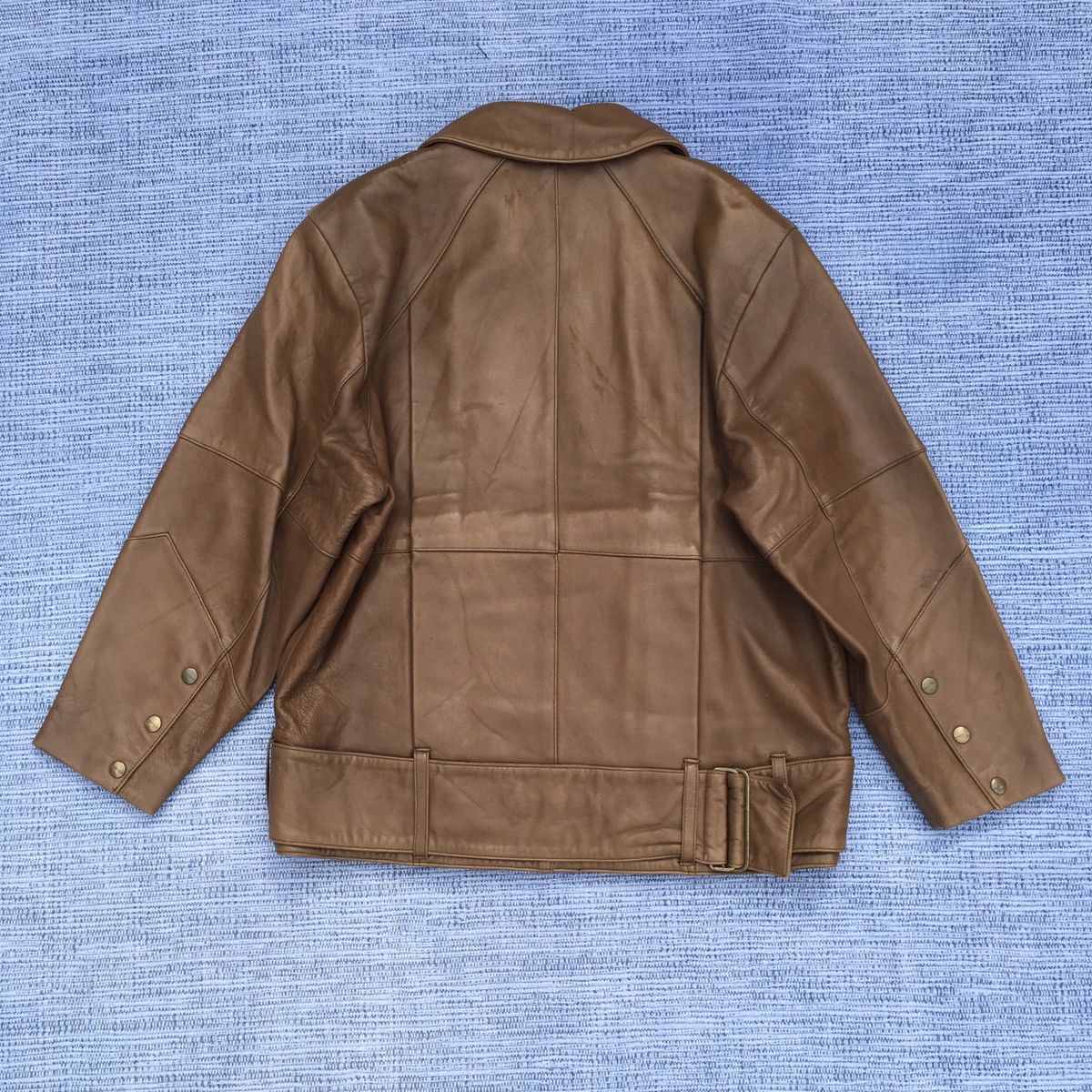 Perry Ellis 90s perry ellis leather jacket Size US L / EU 52-54 / 3 - 15 Thumbnail