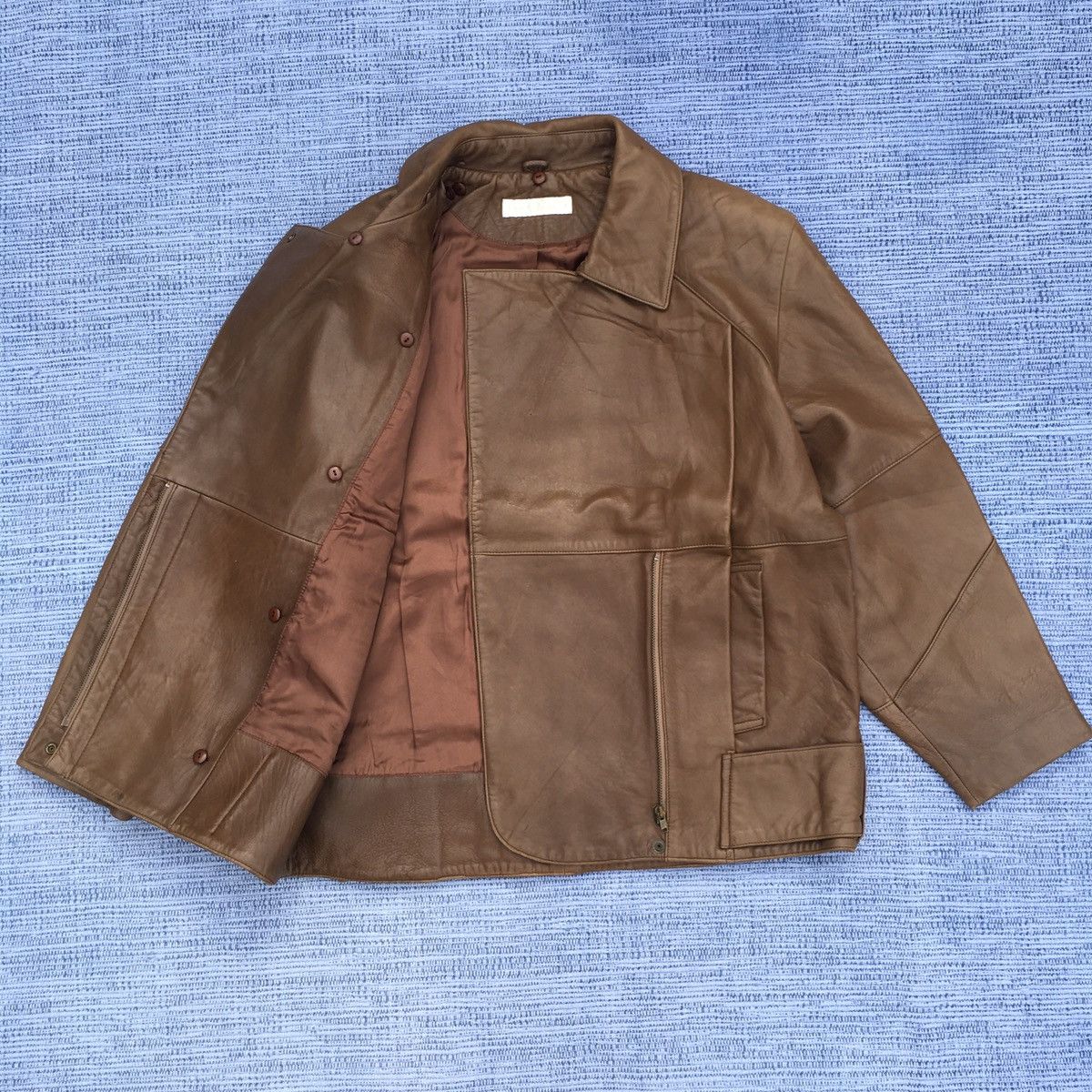 Perry Ellis 90s perry ellis leather jacket Size US L / EU 52-54 / 3 - 9 Thumbnail