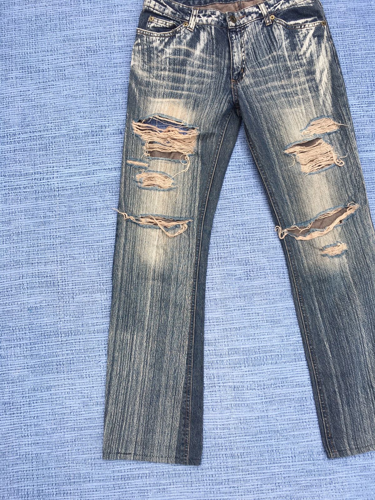 Japanese Brand ripped jeans Size US 30 / EU 46 - 4 Thumbnail