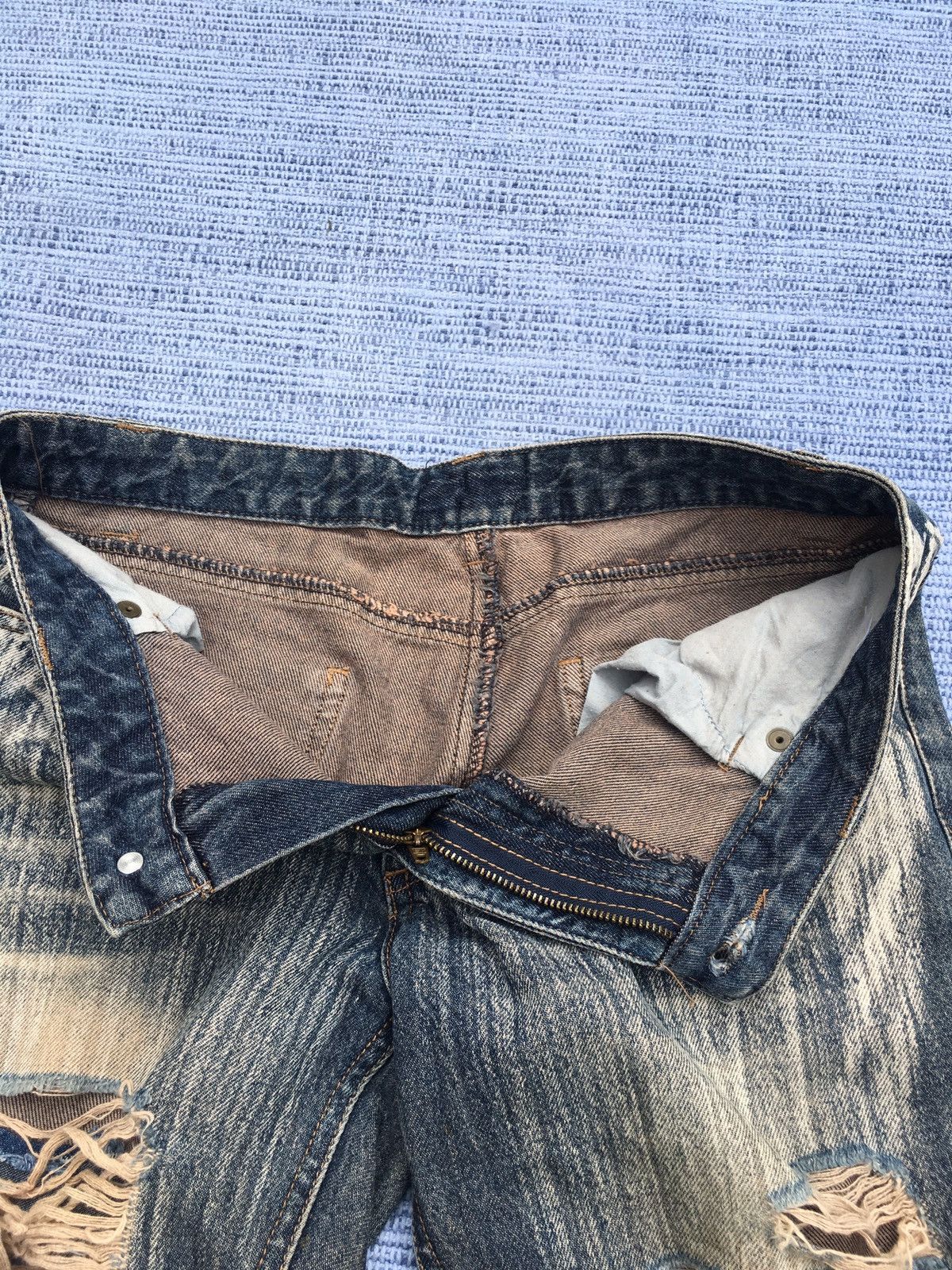 Japanese Brand ripped jeans Size US 30 / EU 46 - 13 Thumbnail