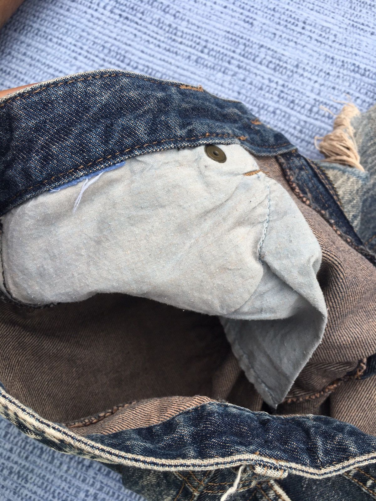 Japanese Brand ripped jeans Size US 30 / EU 46 - 12 Thumbnail