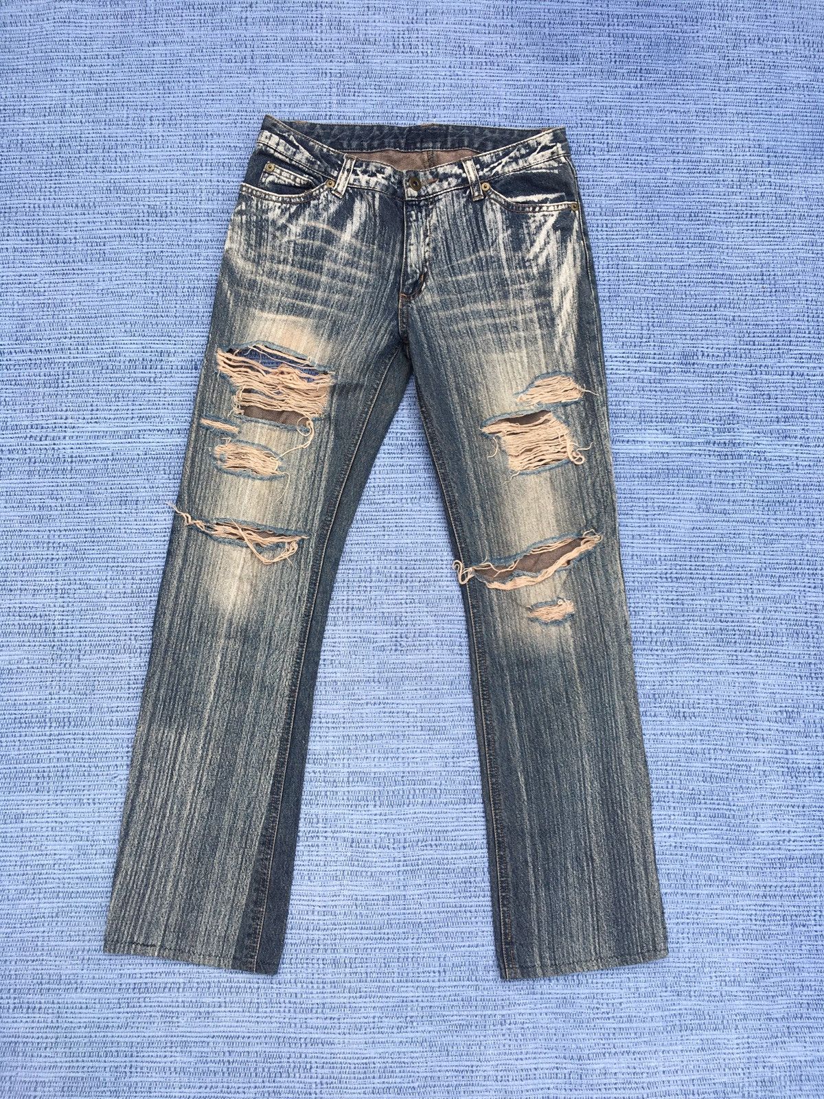 Japanese Brand ripped jeans Size US 30 / EU 46 - 1 Thumbnail