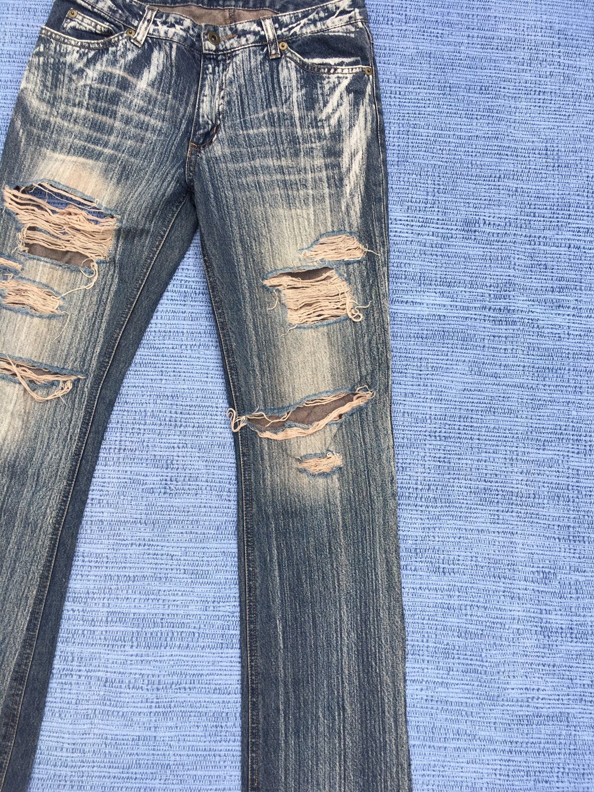 Japanese Brand ripped jeans Size US 30 / EU 46 - 3 Thumbnail